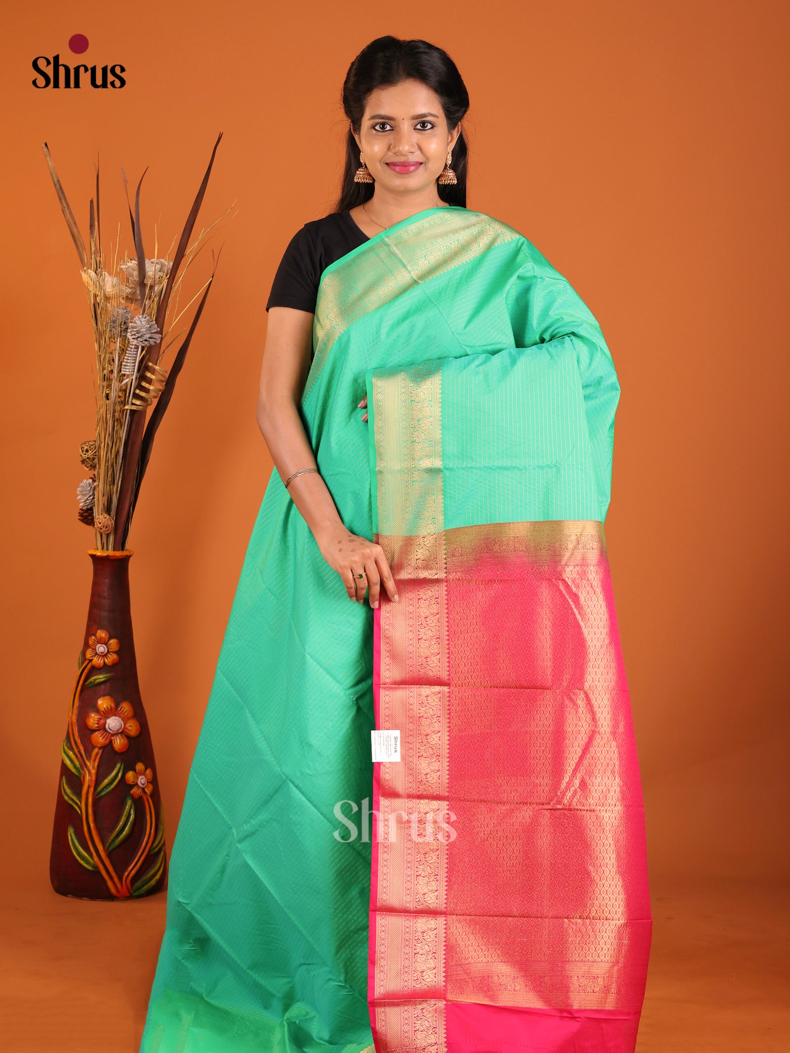 Green - Semi Kanchipuram Saree