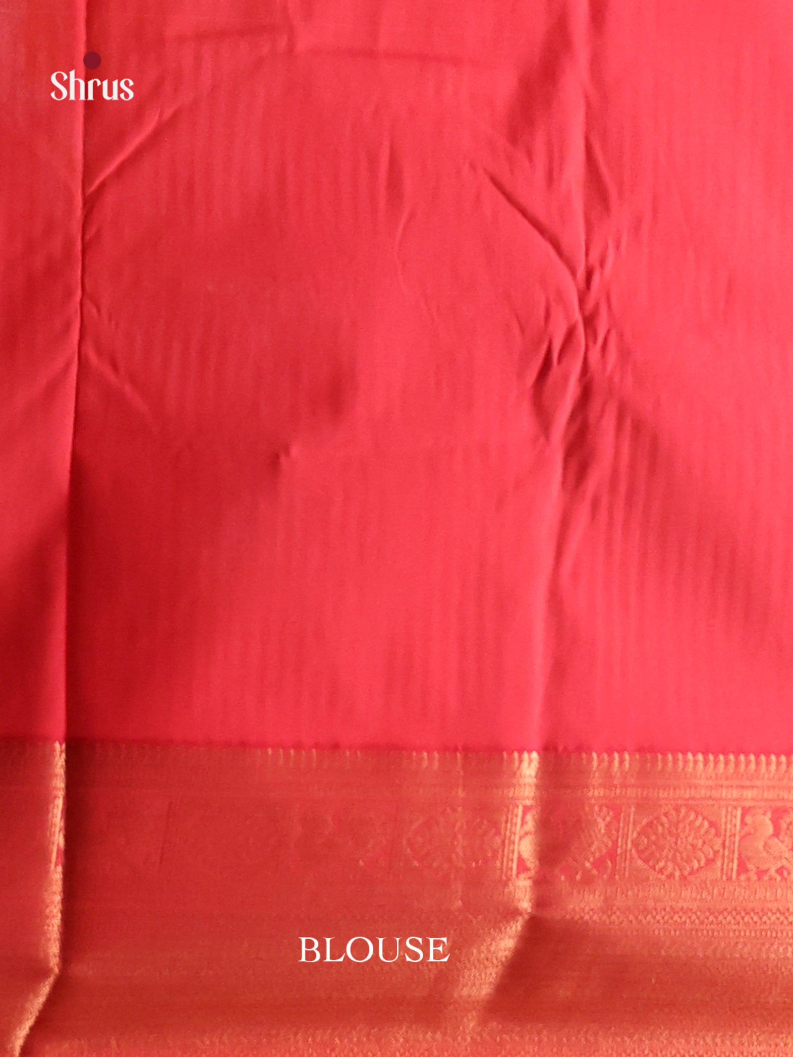 Orangish Pink- Semi Kanchipuram Saree