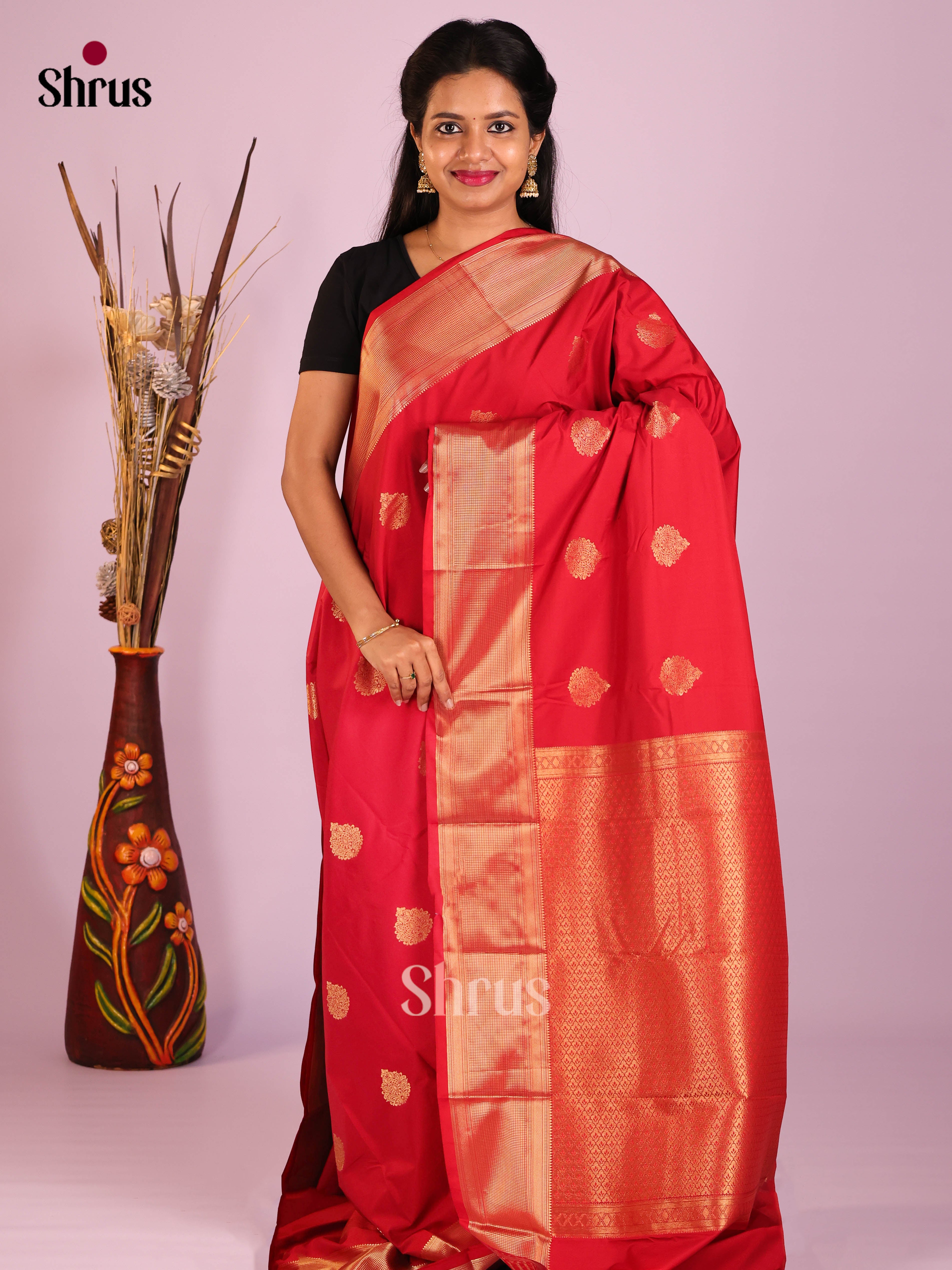 DIS14006 - Semi Kanchipuram Saree