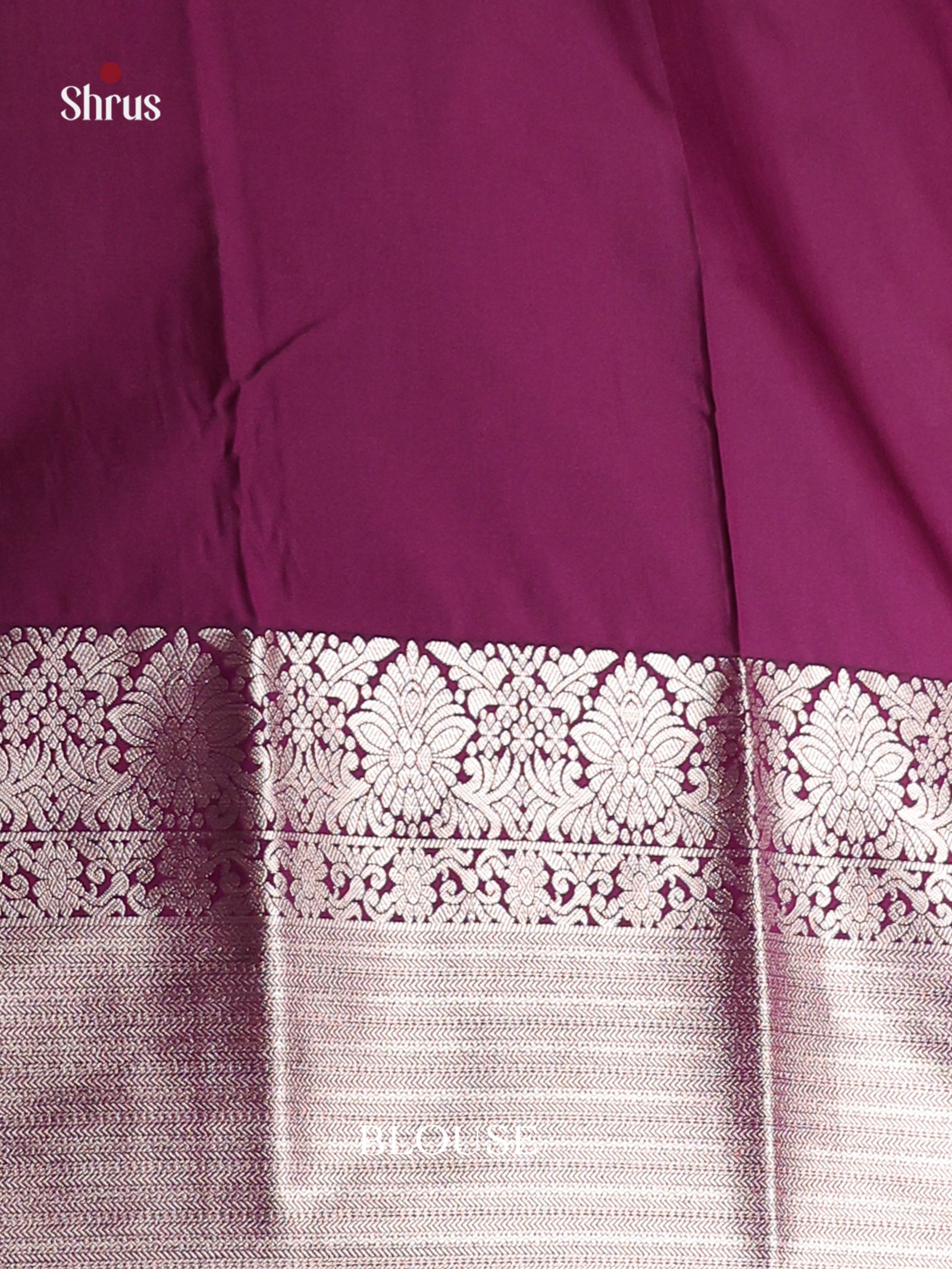 Ice Blue & Purple - Semi Kanchipuram Saree