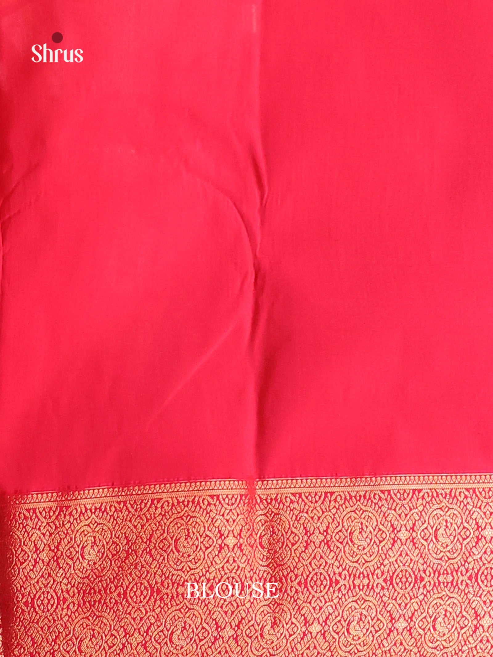 Blue & Orangish Pink - Semi Kanchipuram Saree