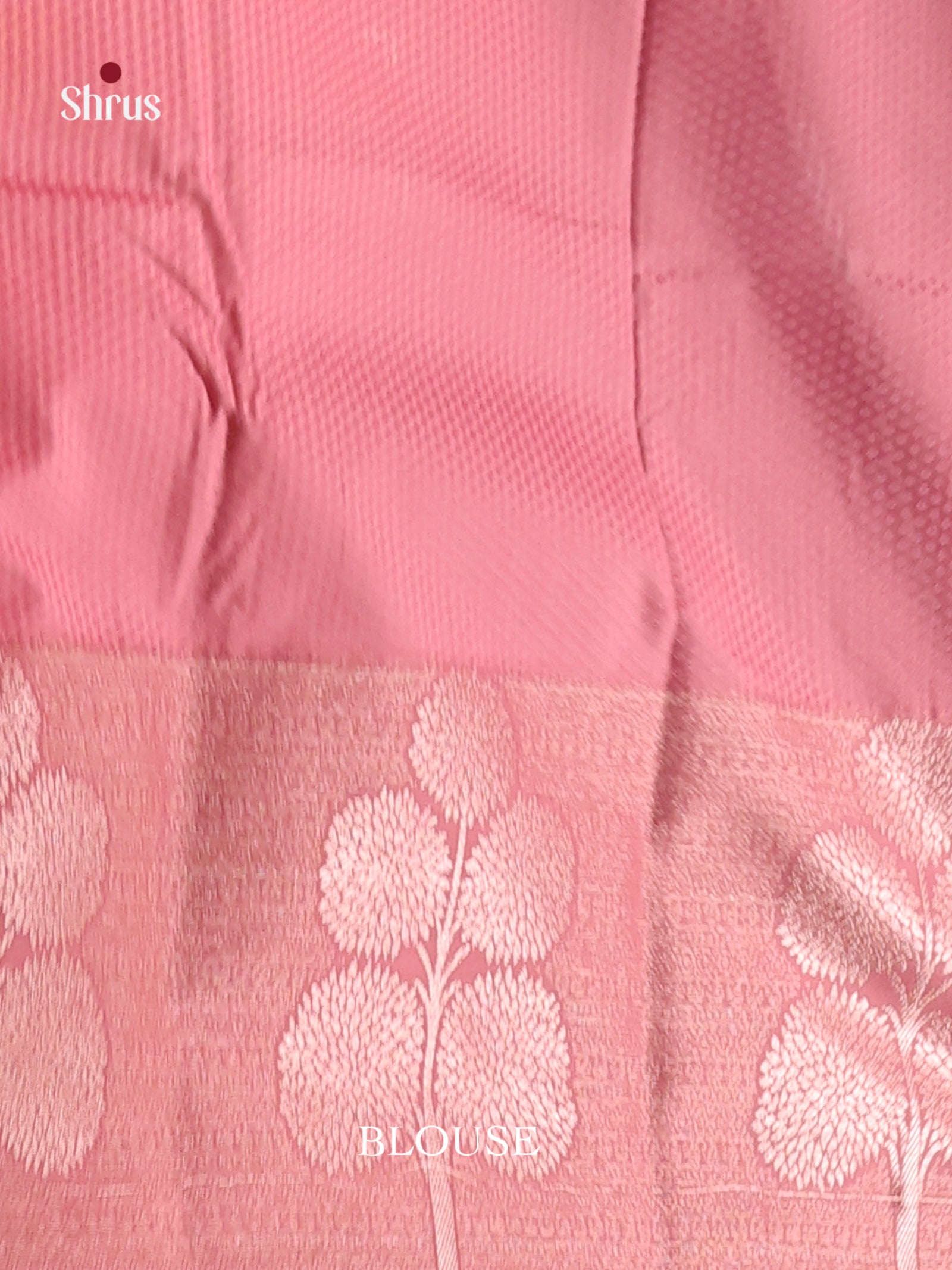 Blue & Pink - Semi Kanchipuram Saree