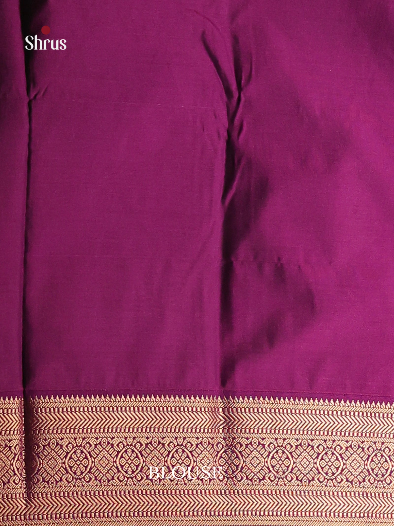 Pista Green & Purple - Semi Kanchipuram Saree - Shop on Shrus.com