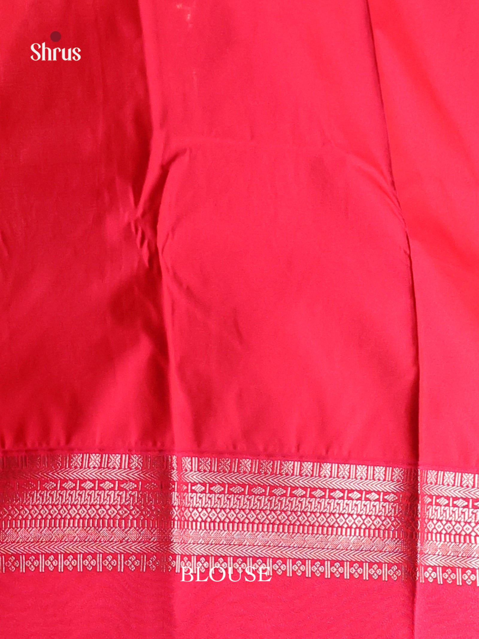 Teal Green & Pink- Semi Kanchipuram Saree - Shop on Shrus.com