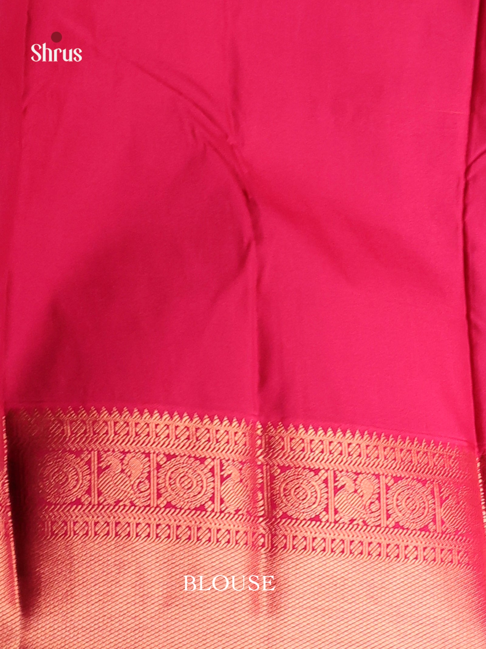 Mustard & Pink - Semi Kanchipuram Saree - Shop on Shrus.com
