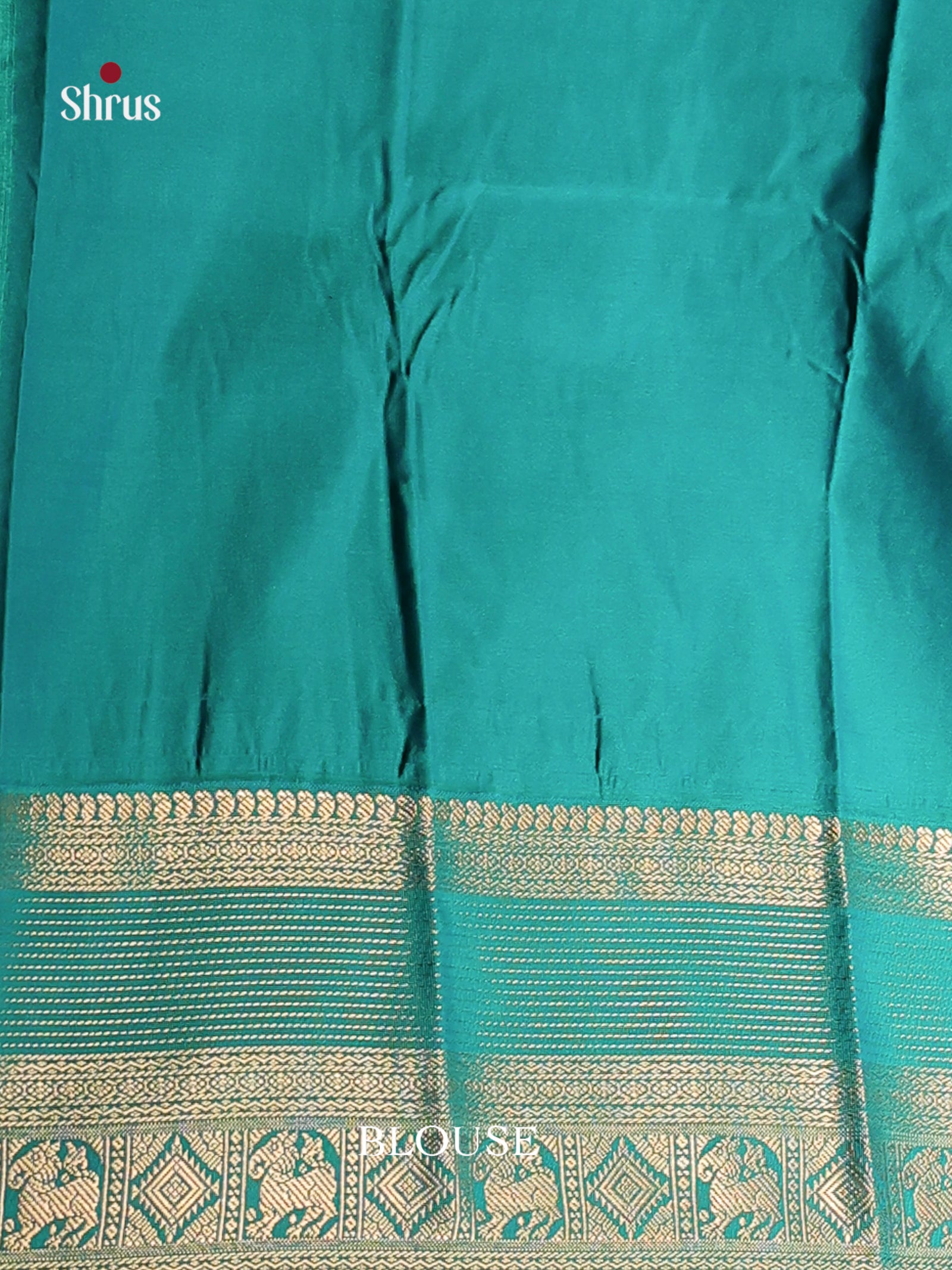 Red & Green- Semi Kanchipuram Saree - Shop on Shrus.com