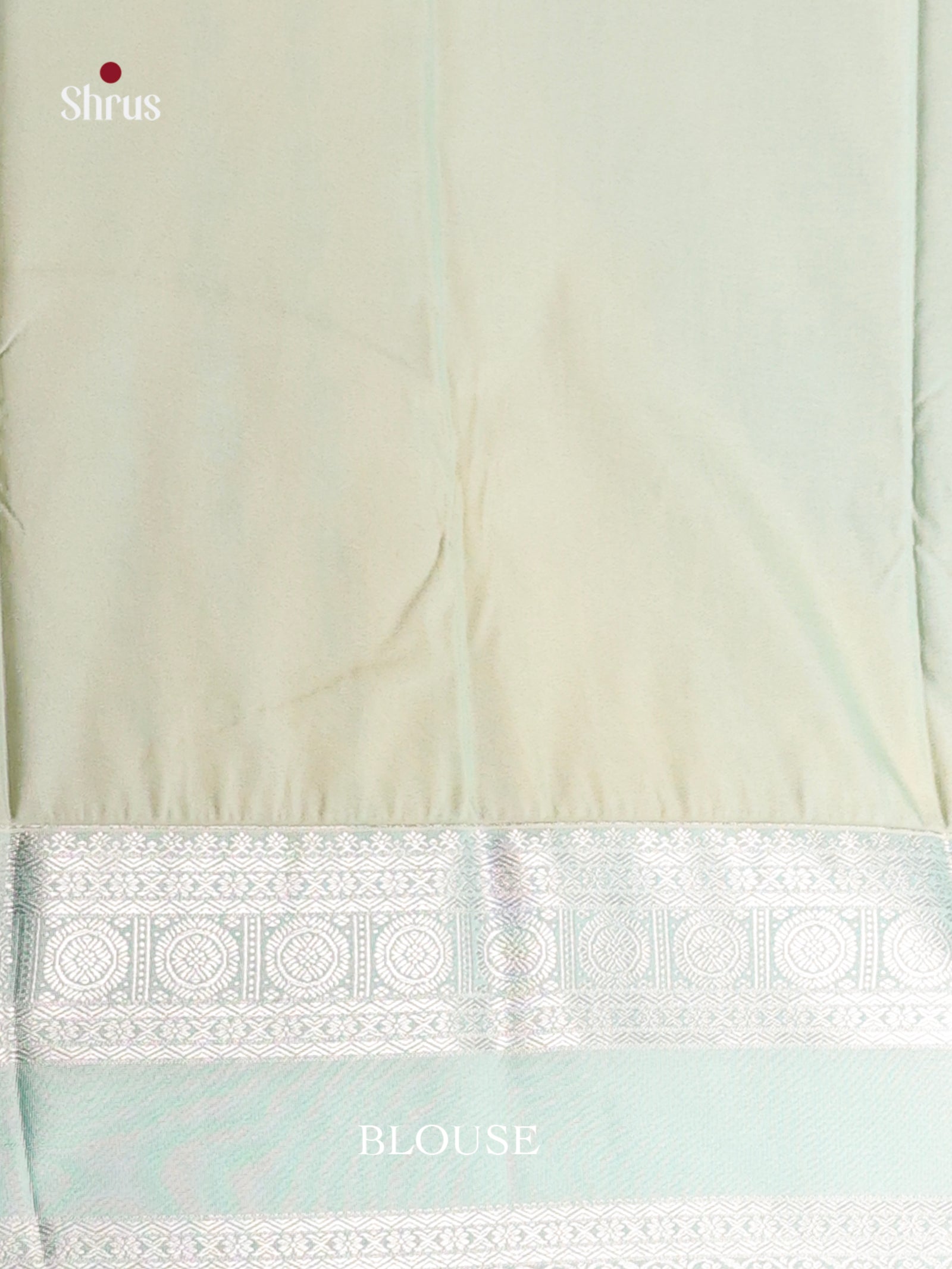 Yellow & Ice Blue - Semi Kanchipuram Saree