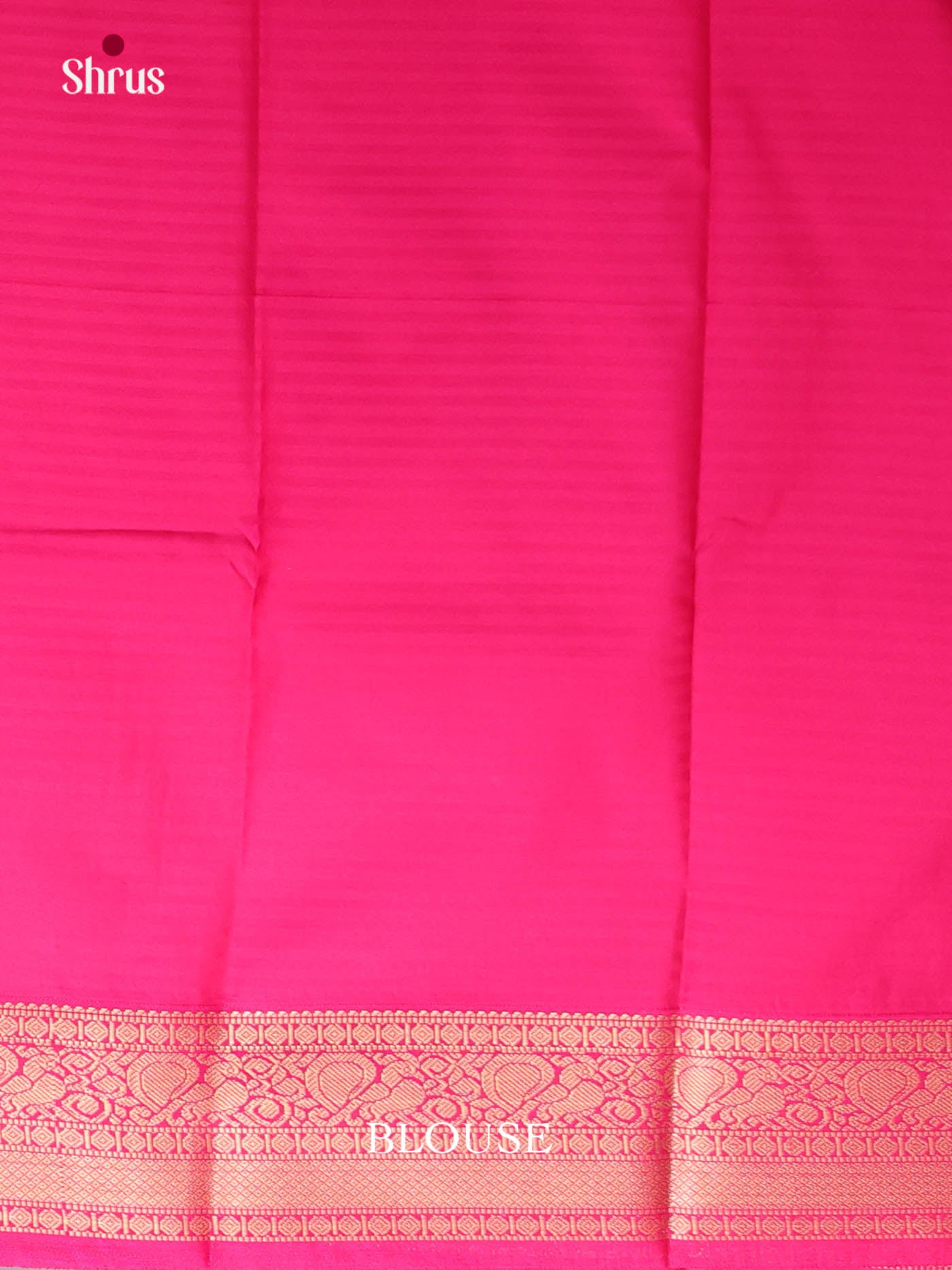 Cream & Pink - Semi Kanchipuram Saree