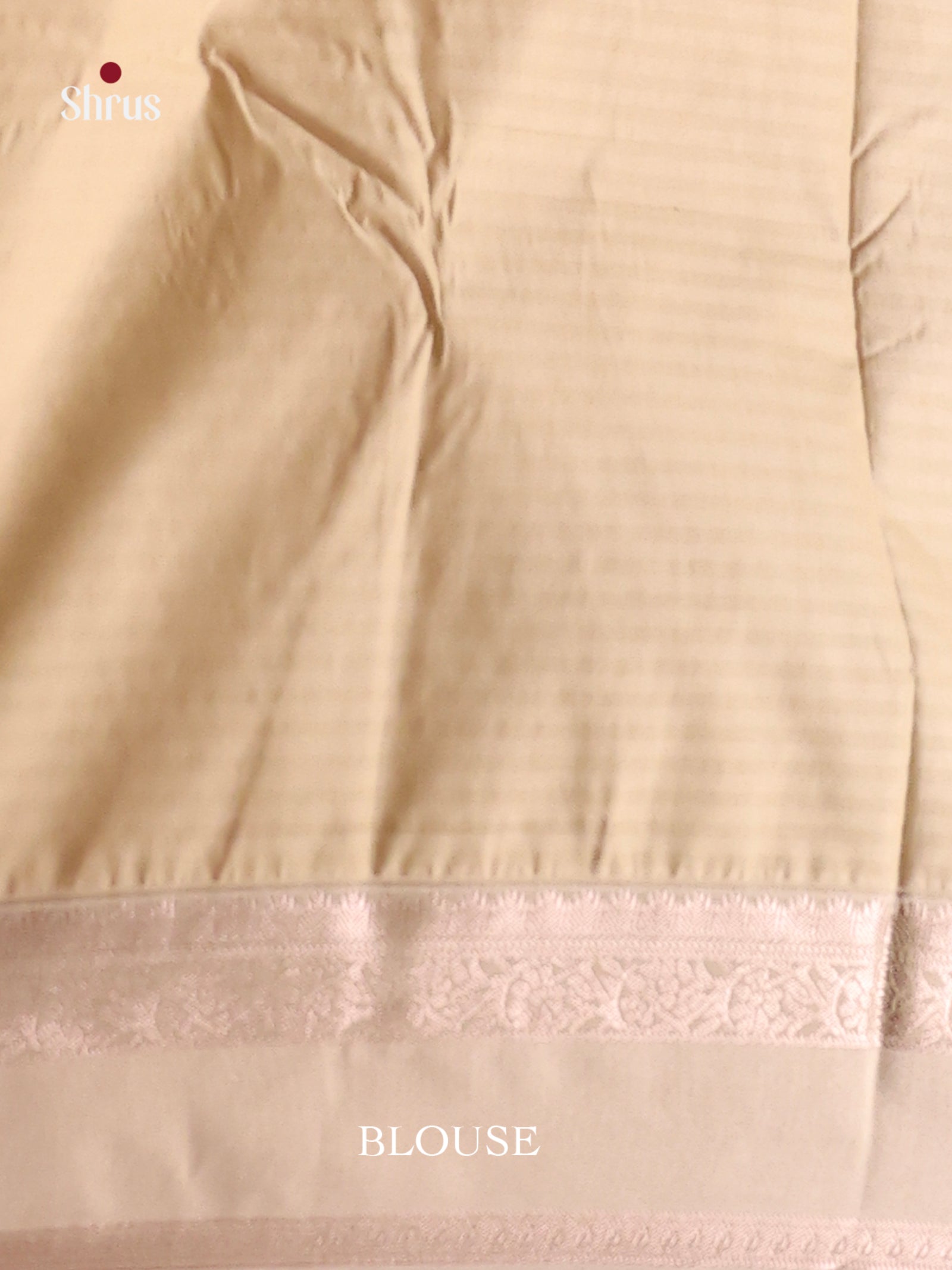 Mambazha Yellow & Cream - Semi Kanchipuram Saree - Shop on Shrus.com