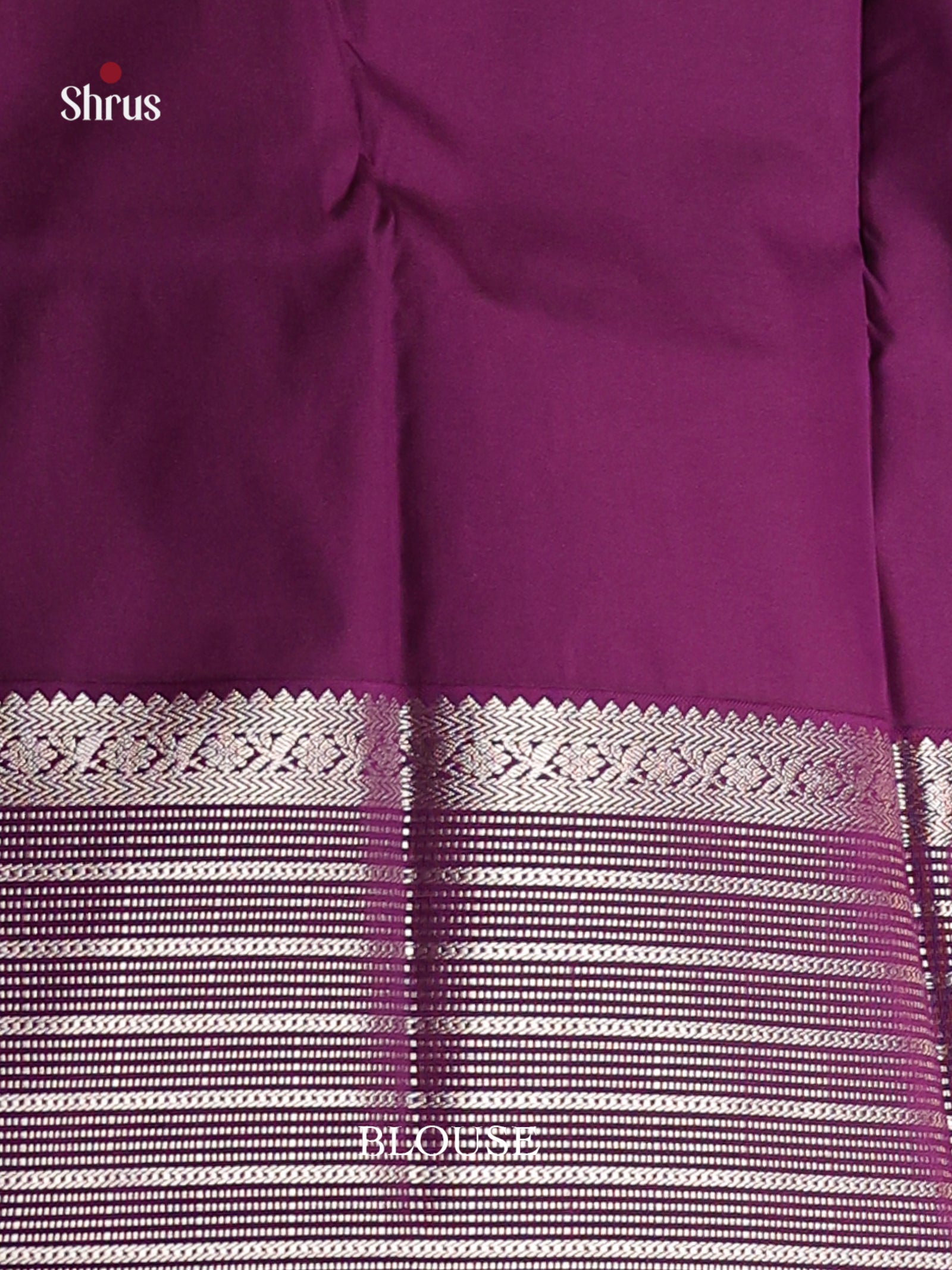 Dusty Pink & Purple - Semi Kanchipuram Saree - Shop on Shrus.com