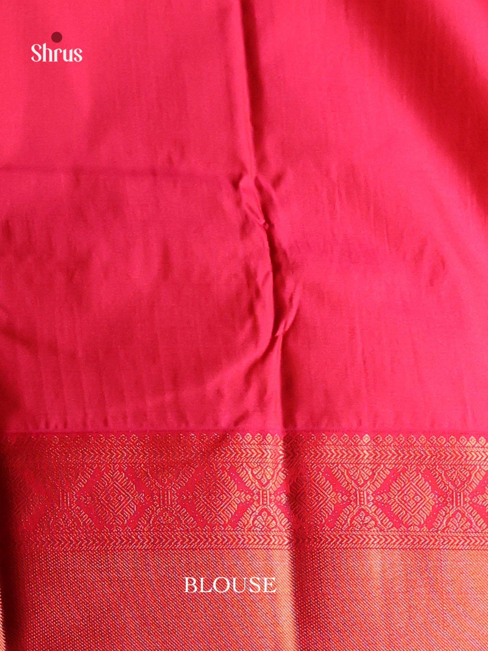 Light Green & Pink - Semi Kanchipuram Saree - Shop on Shrus.com