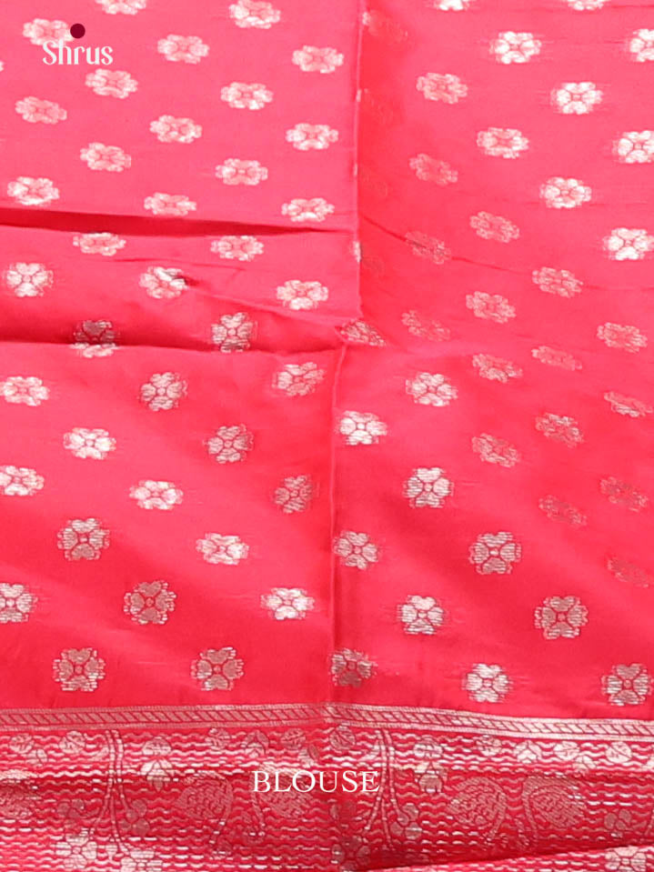 Pink - Semi Softsilk Saree