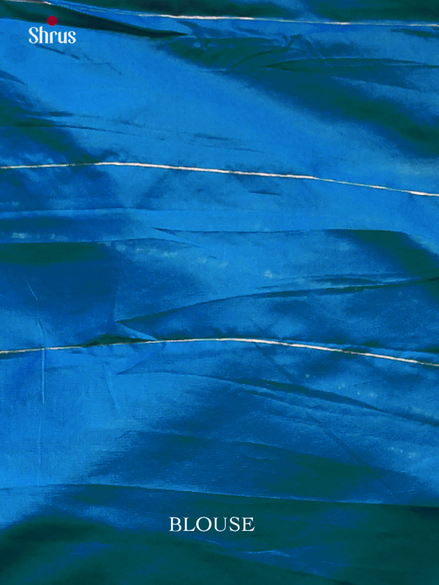 Blue - Semi Softsilk Saree