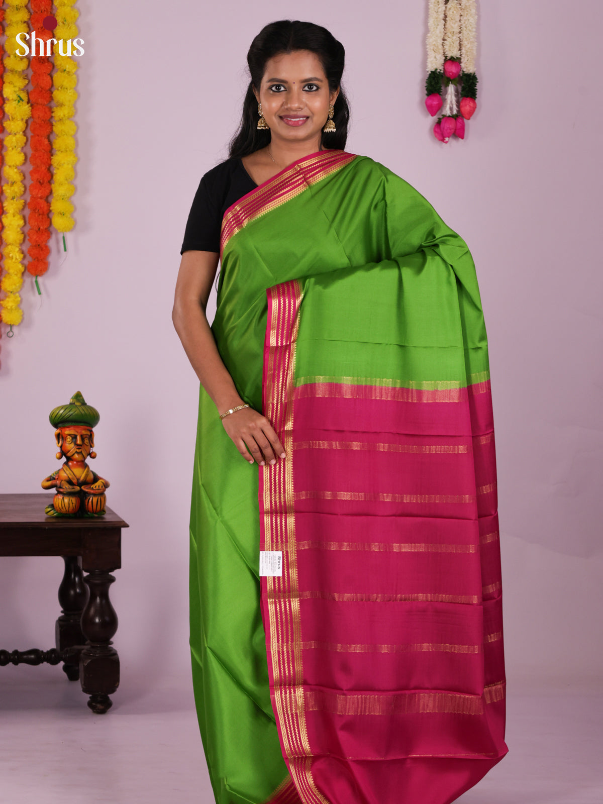 DIS15026 - Mysore Silk Saree - Shop on Shrus.com