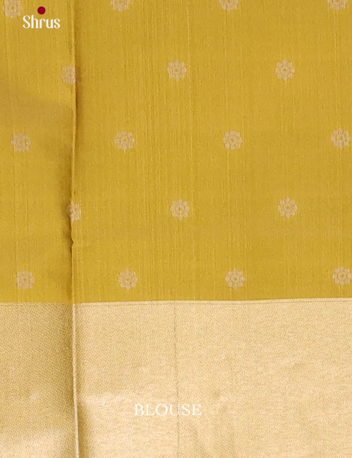 Green & Mehandi Green- Semi Softsilk Saree