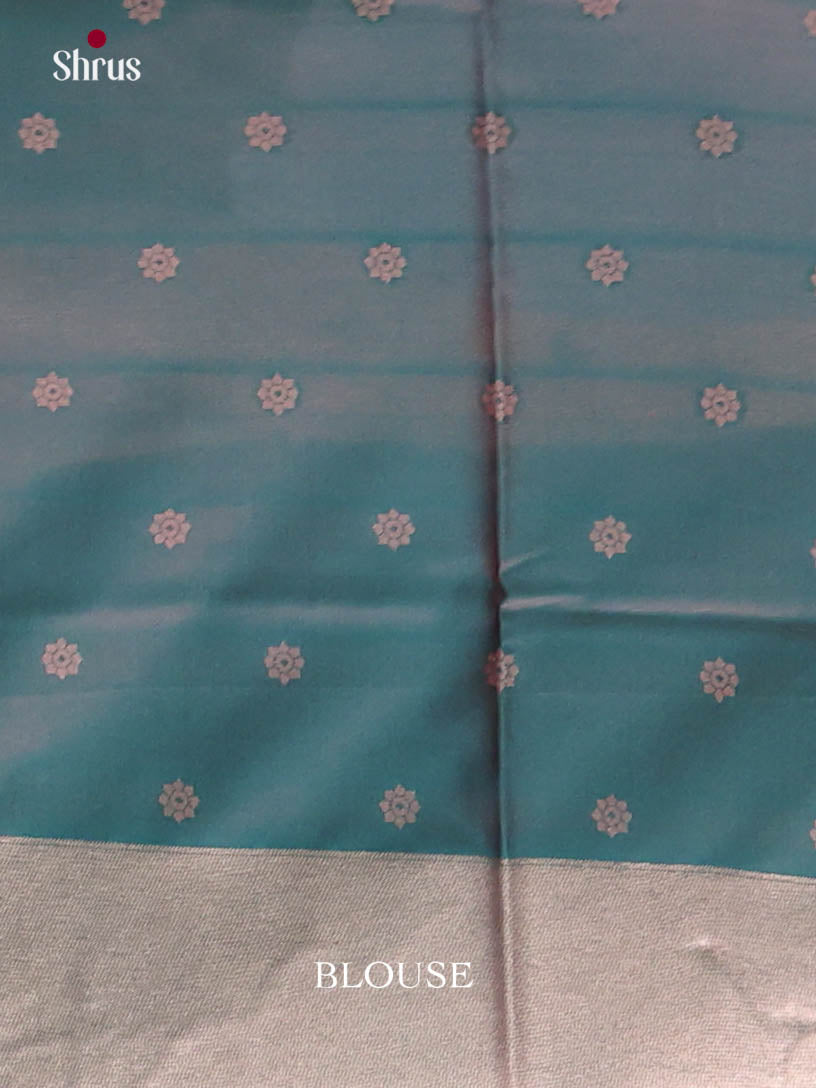 Red & Green - Semi Softsilk Saree