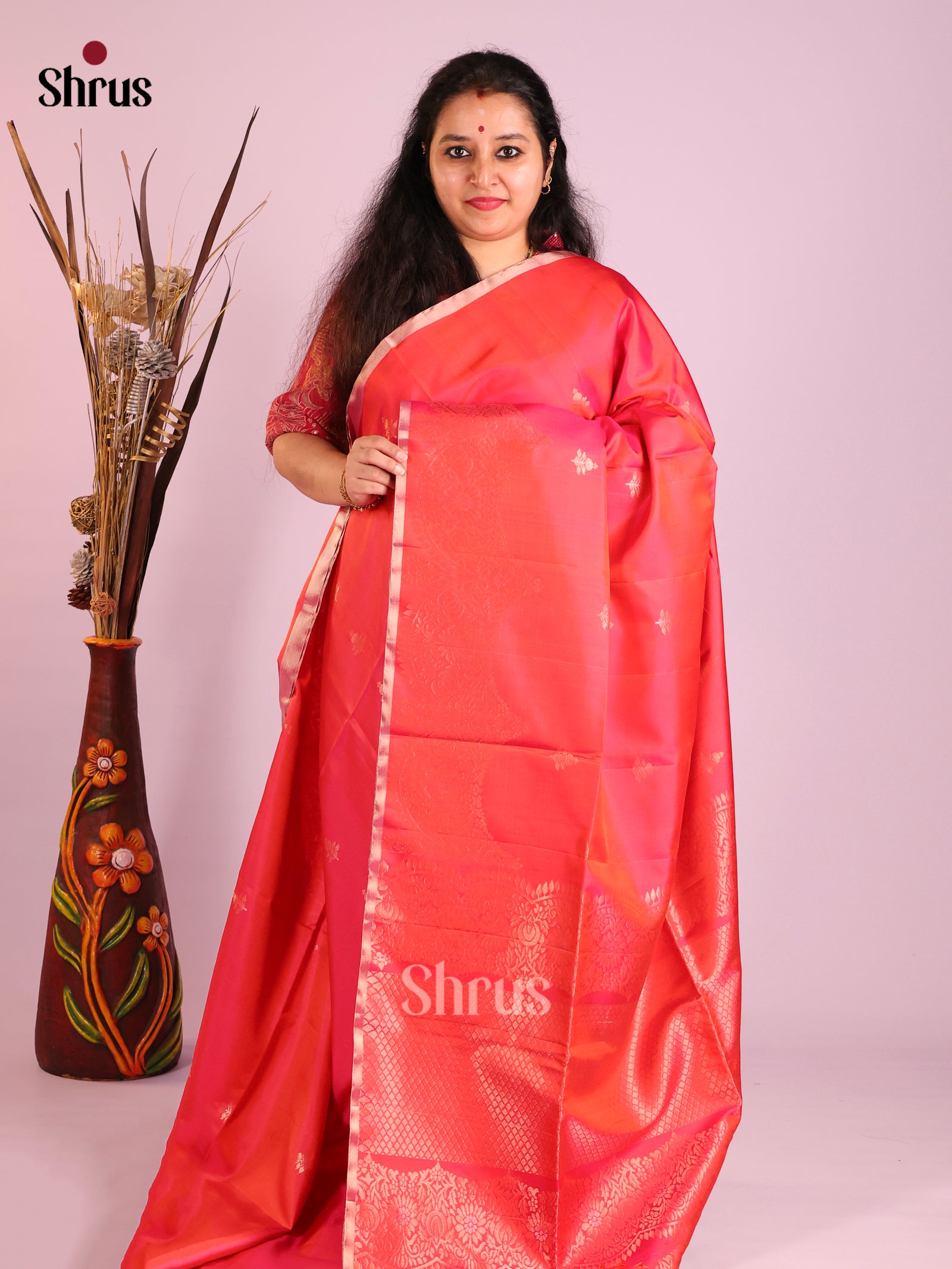 DIS16004 - Soft Silk (HR) Saree - Shop on Shrus.com