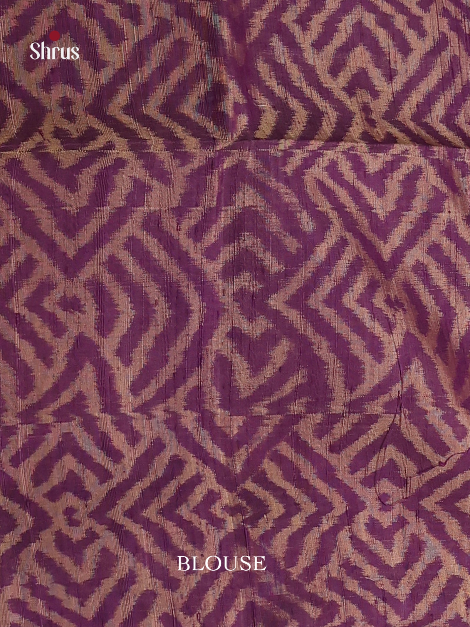 Majestic Purple Soft Silk Saree with gold zari Stripes, buttas & ikkat border 2