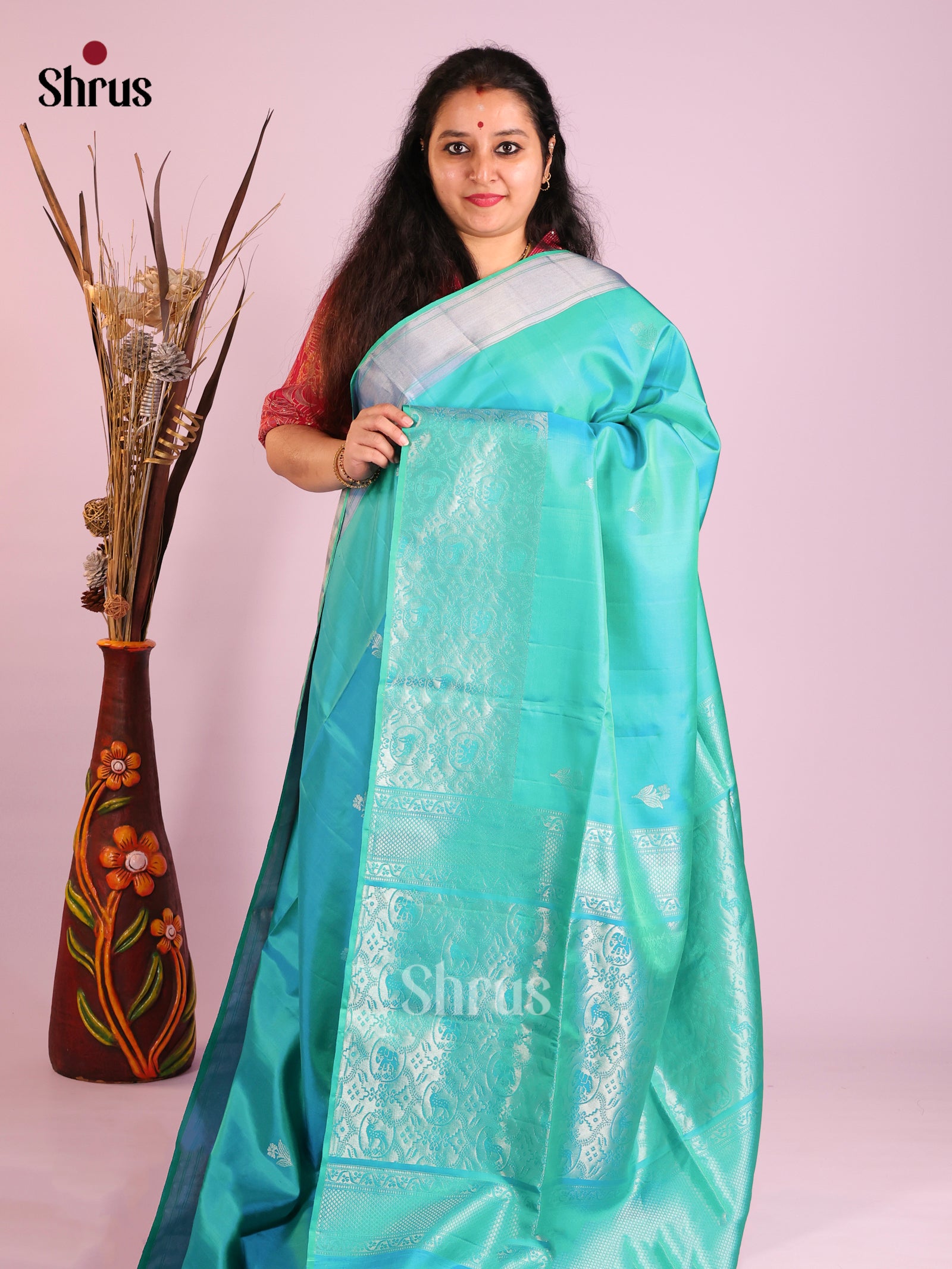 DIS16021 - Soft Silk (HR) Saree - Shop on Shrus.com