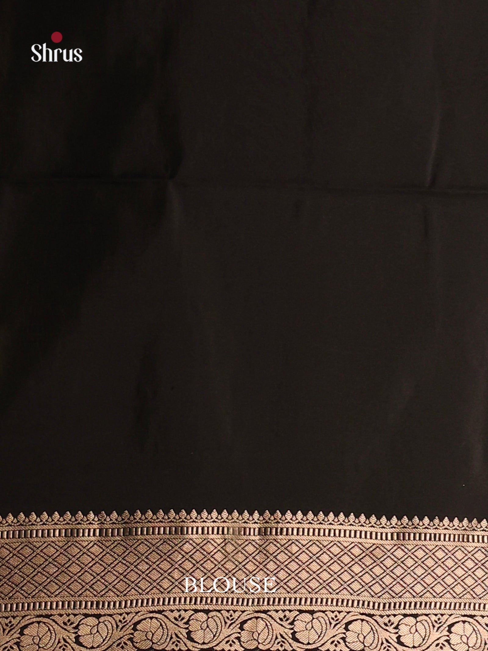 Stunning Black Soft Silk Saree with gold & silver zari Woven floral brocade 2