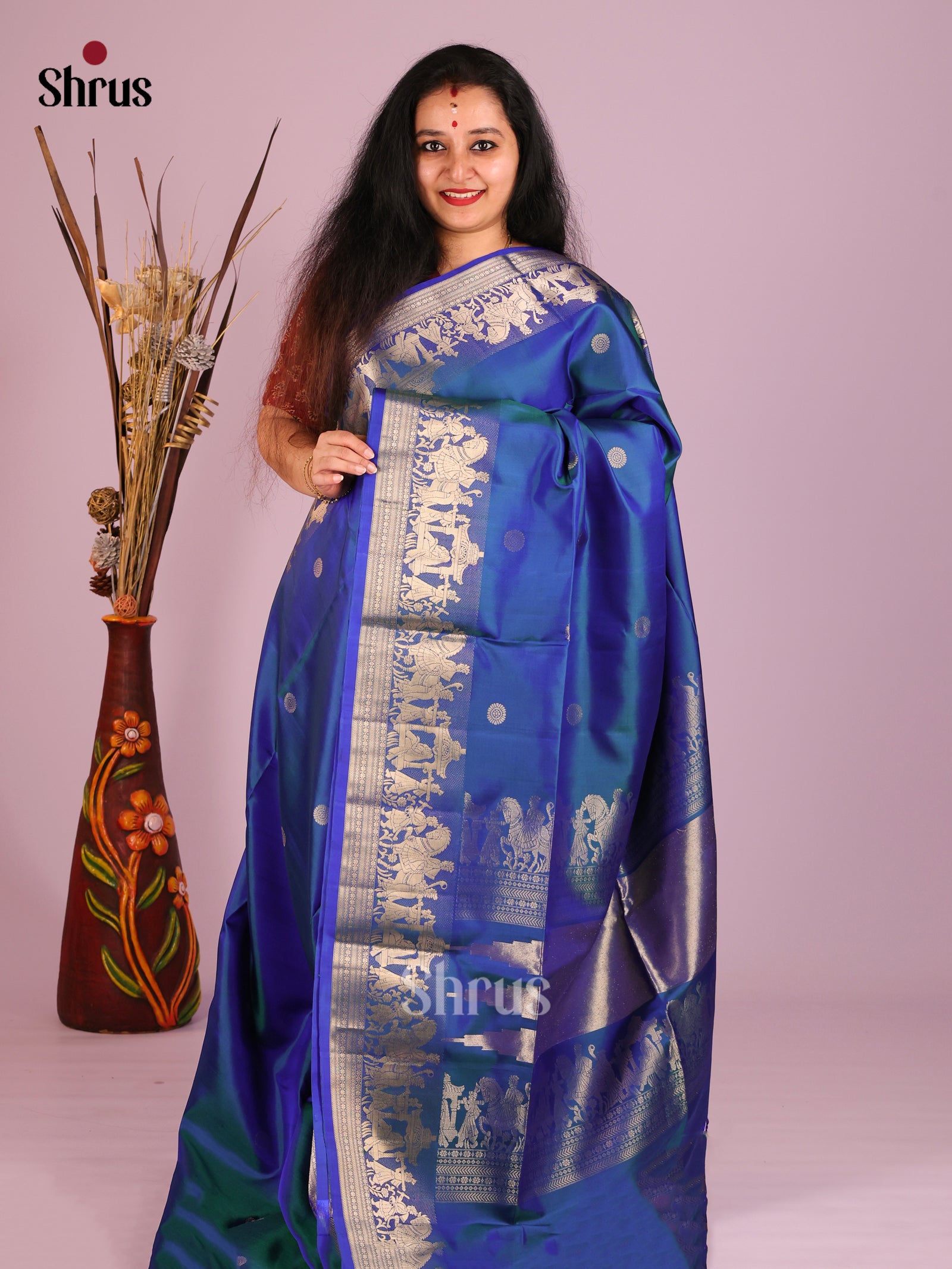 DIS16069 - Soft Silk (HR) Saree - Shop on Shrus.com