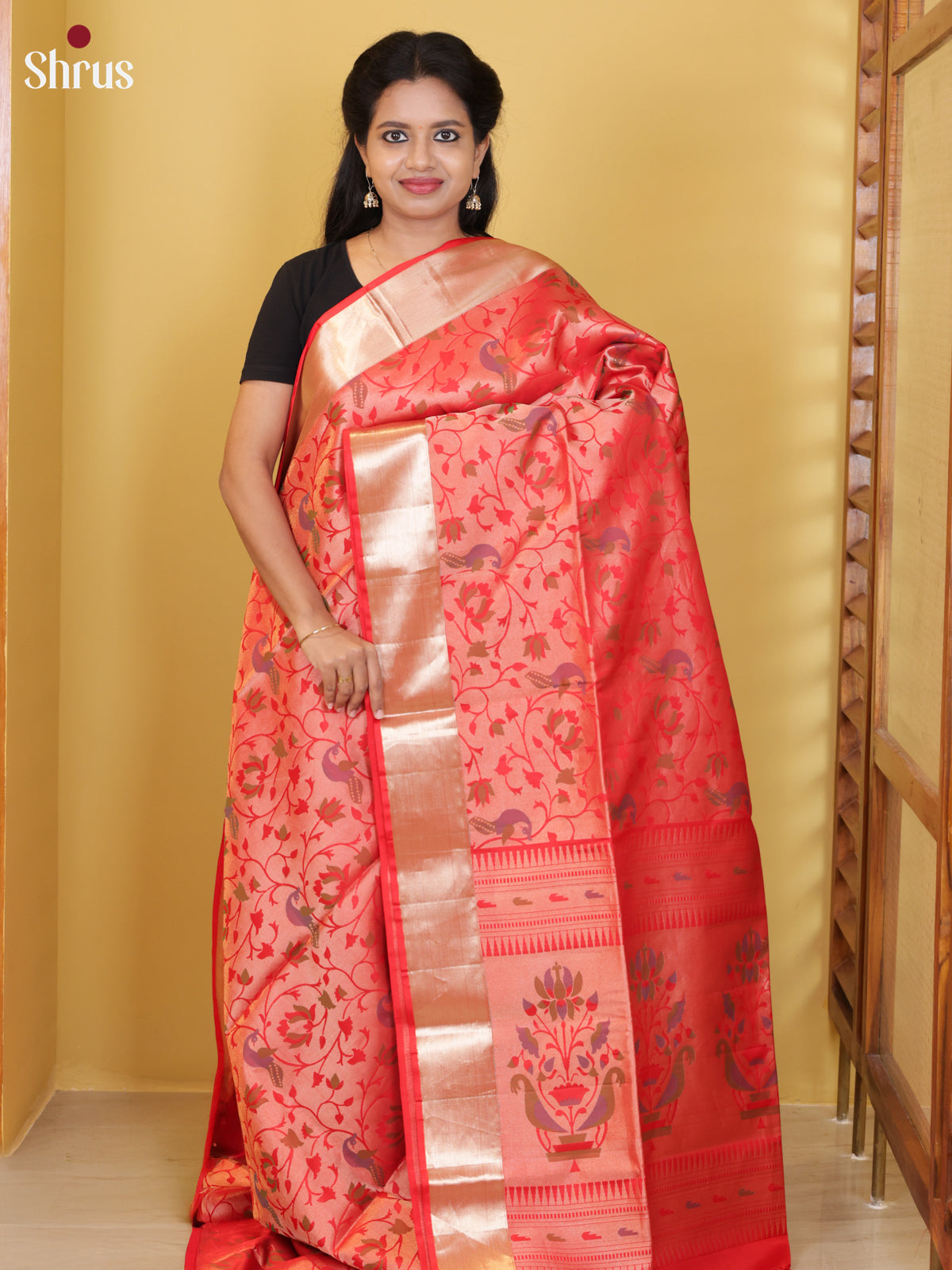 DIS16082 - Soft Silk (HR) Saree - Shop on Shrus.com