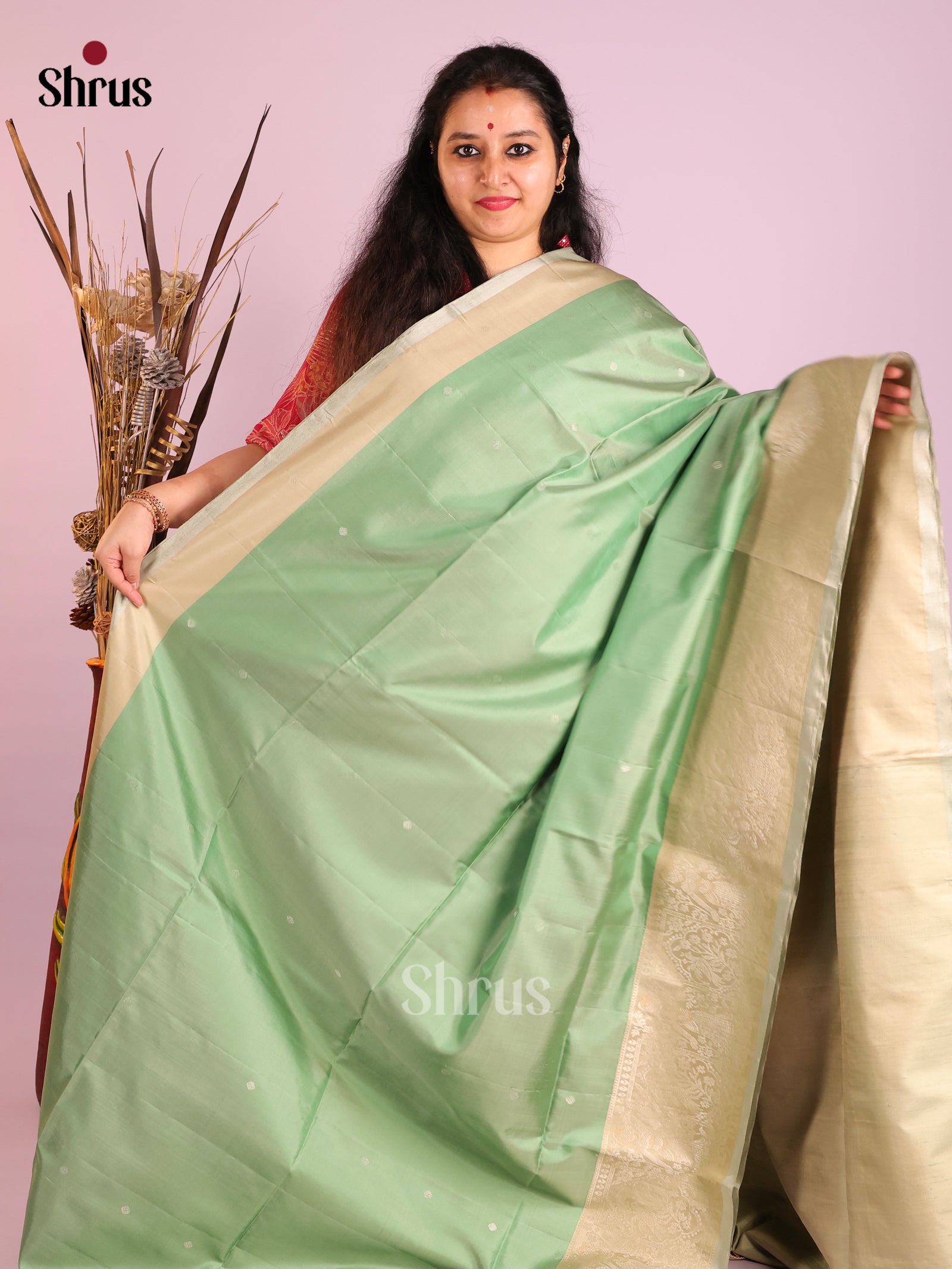 DIS16107 - Soft Silk (HR) Saree - Shop on Shrus.com