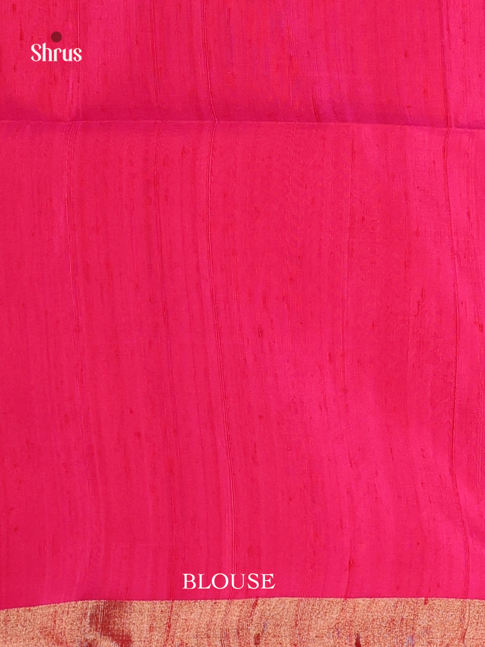 Beautiful Pink Soft Silk Saree with Gold Buttas & zari doll motifs border 2