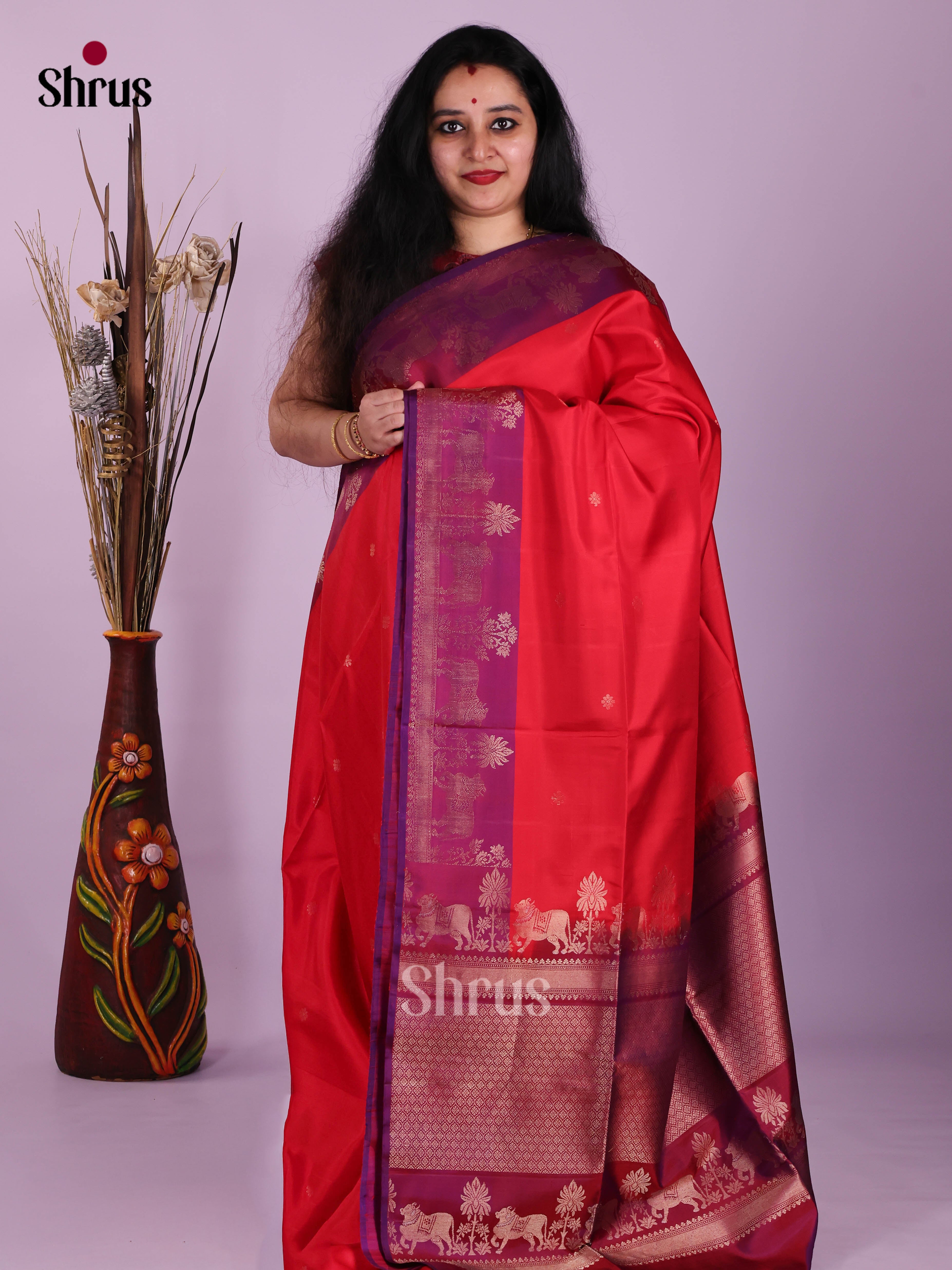DIS16113 - Soft Silk (HR) Saree