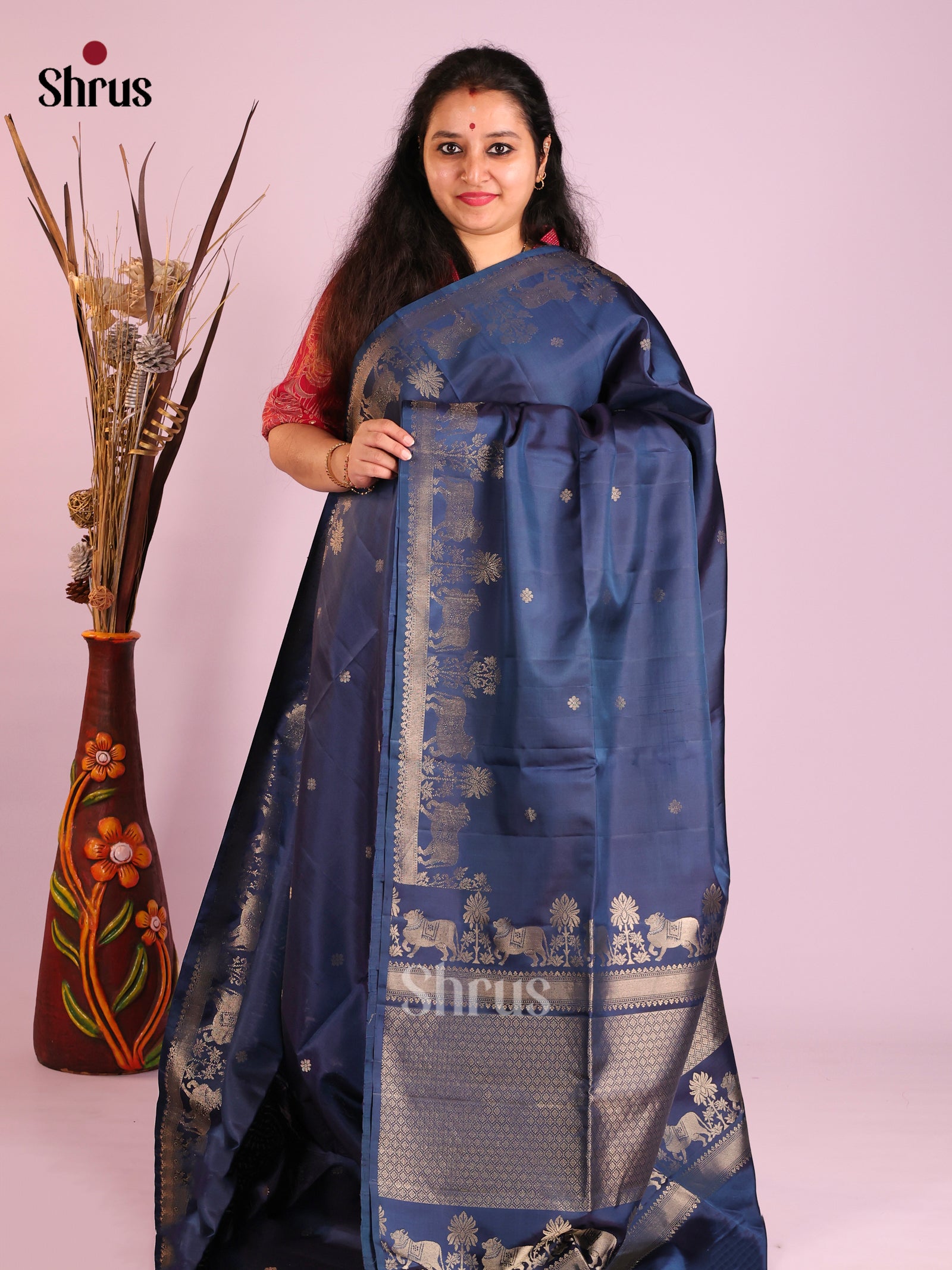 DIS16115 - Soft Silk (HR) Saree - Shop on Shrus.com