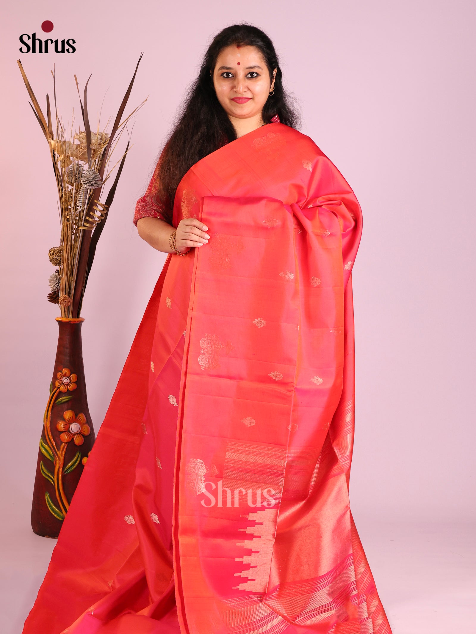 DIS16125 - Soft Silk (HR) Saree - Shop on Shrus.com