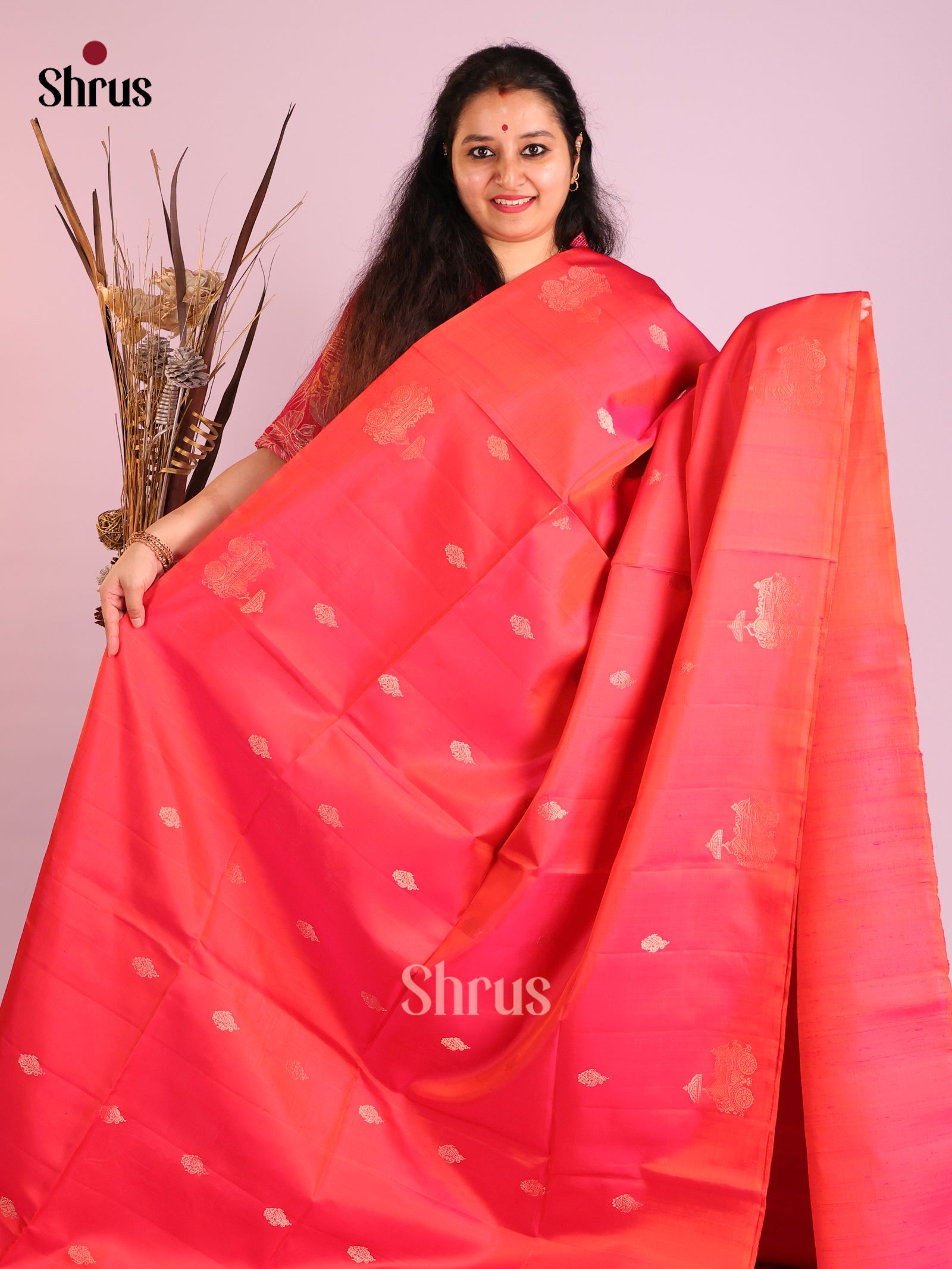 DIS16125 - Soft Silk (HR) Saree - Shop on Shrus.com