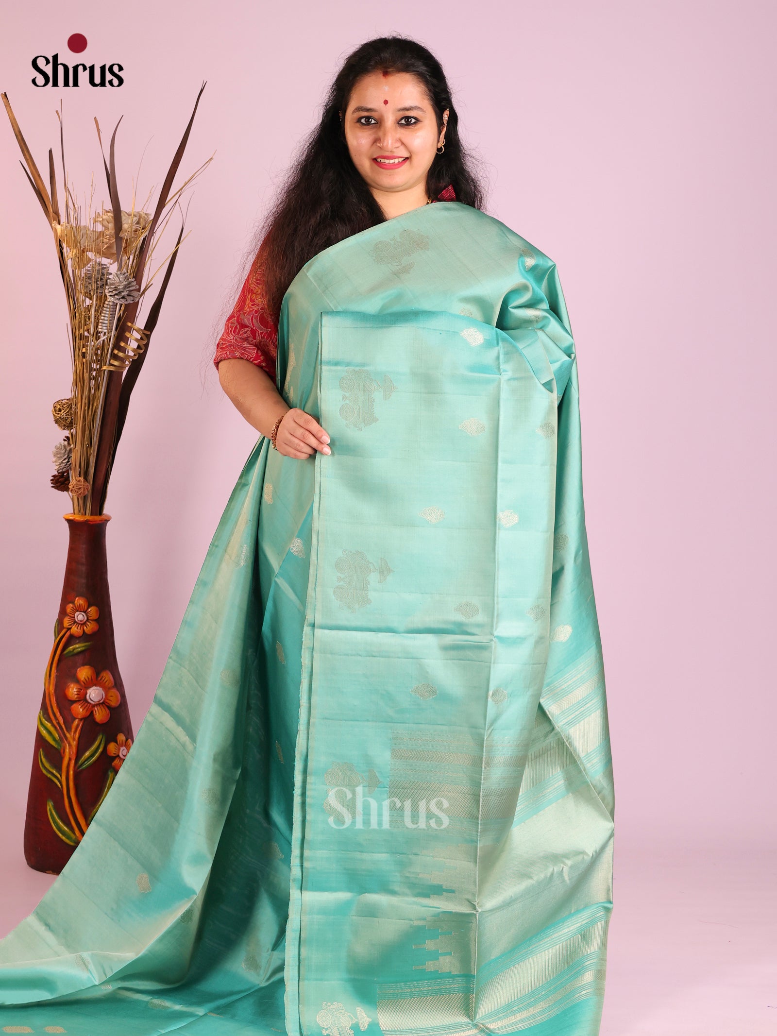 DIS16126 - Soft Silk (HR) Saree - Shop on Shrus.com