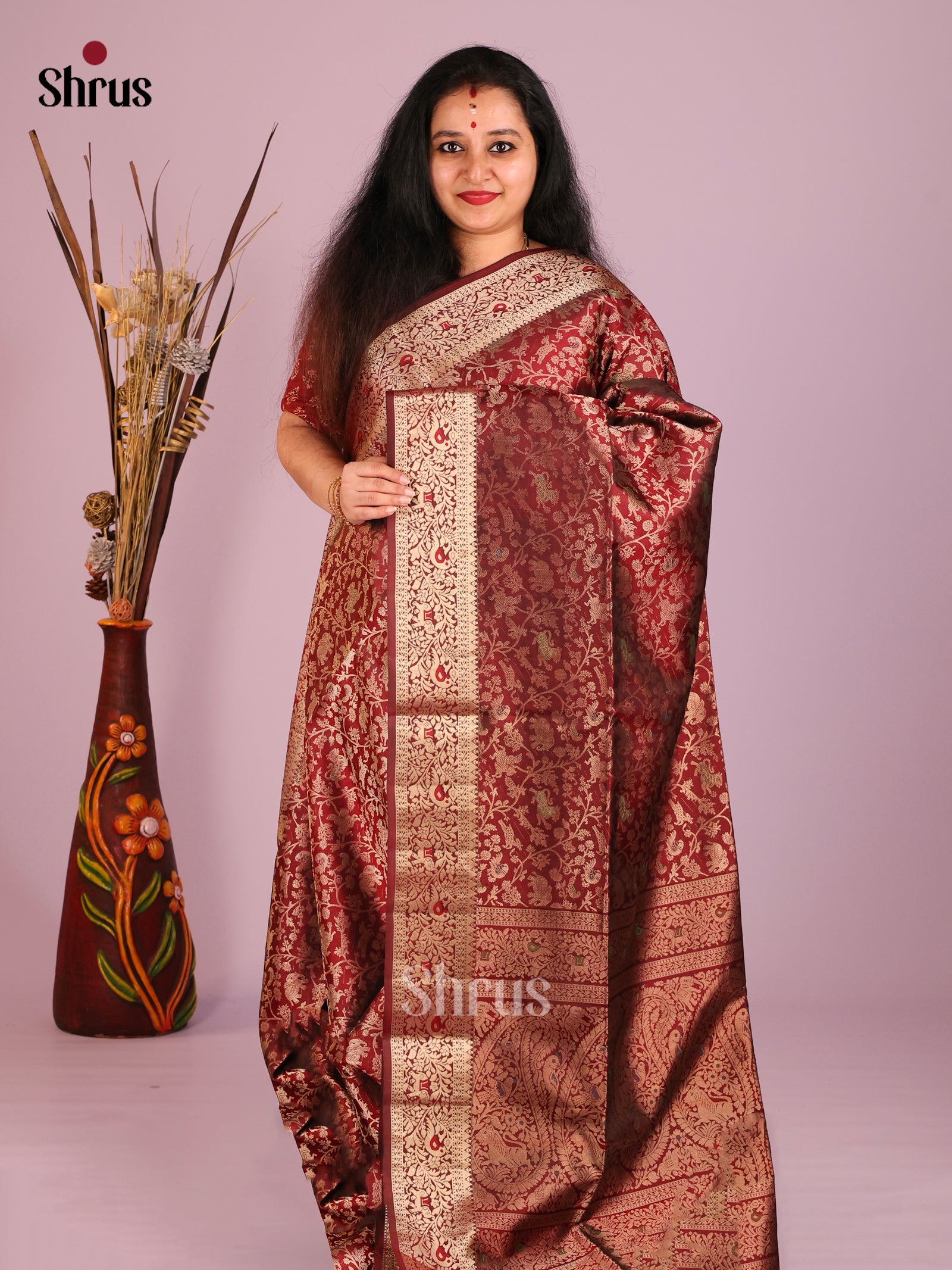 DIS16130 - Soft Silk (HR) Saree - Shop on Shrus.com