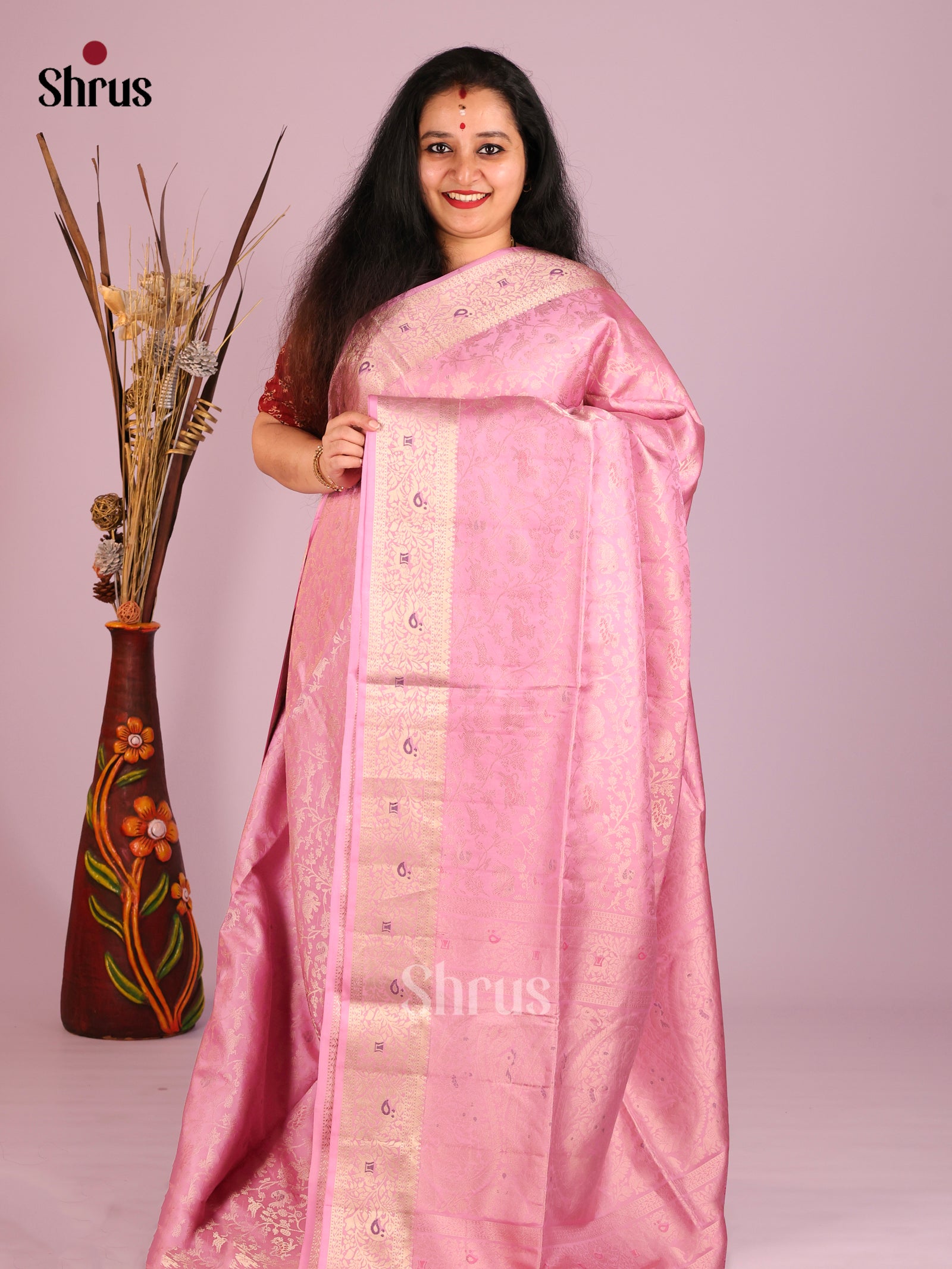 DIS16132 - Soft Silk (HR) Saree - Shop on Shrus.com