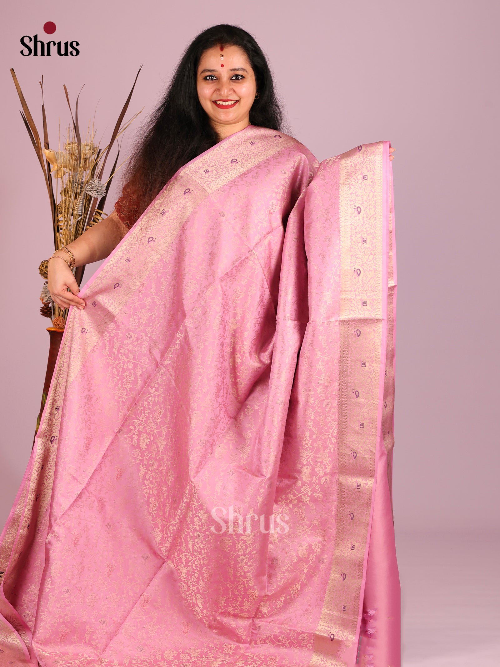 DIS16132 - Soft Silk (HR) Saree - Shop on Shrus.com