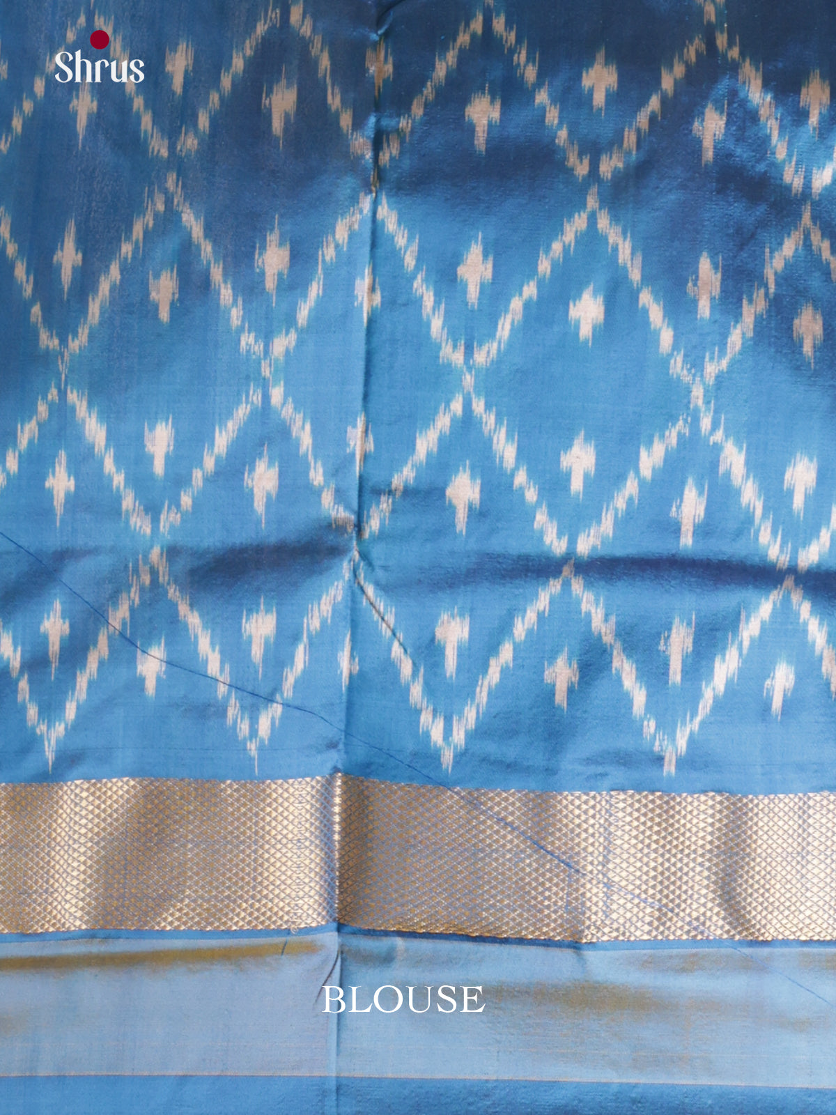 DIS16145 - Ikkat Silk Saree - Shop on Shrus.com