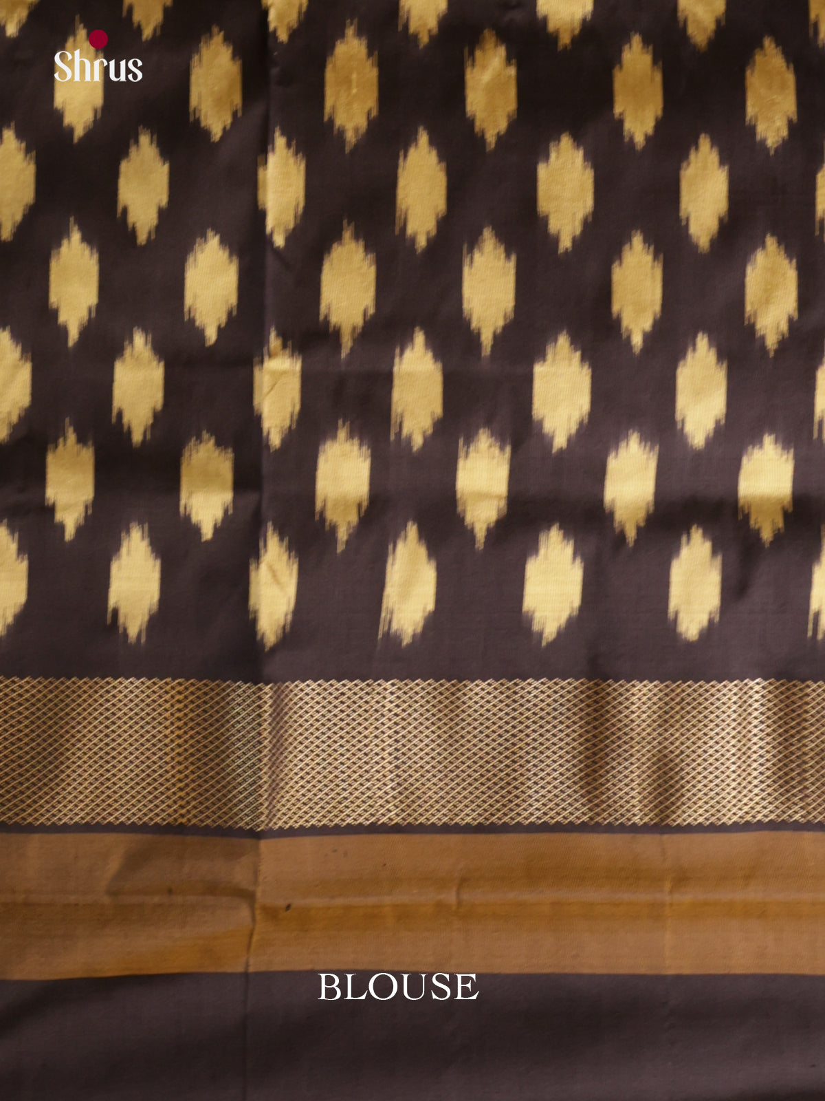 DIS16166 - Ikkat Silk Saree - Shop on Shrus.com