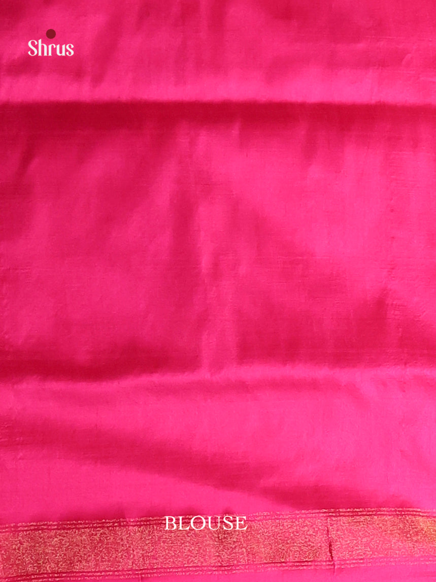 Regal Aqua Blue Ikkat Silk Saree With Pink ZAri Border & Elephant Motifs