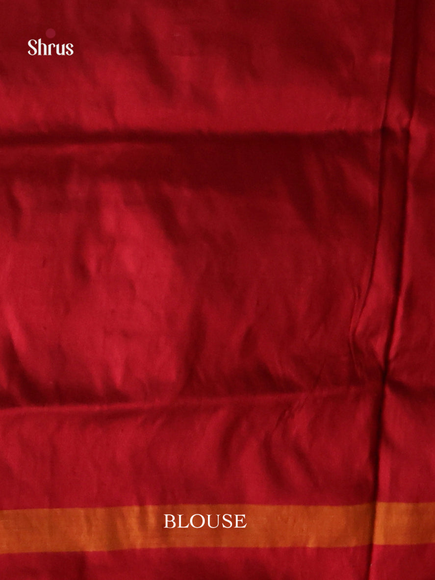 DIS16214 - Ikkat Silk Saree