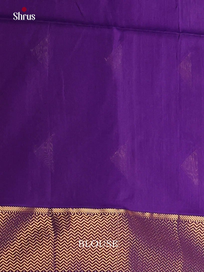 Pink & Violet - Maheshwari silkcotton Saree - Shop on Shrus.com