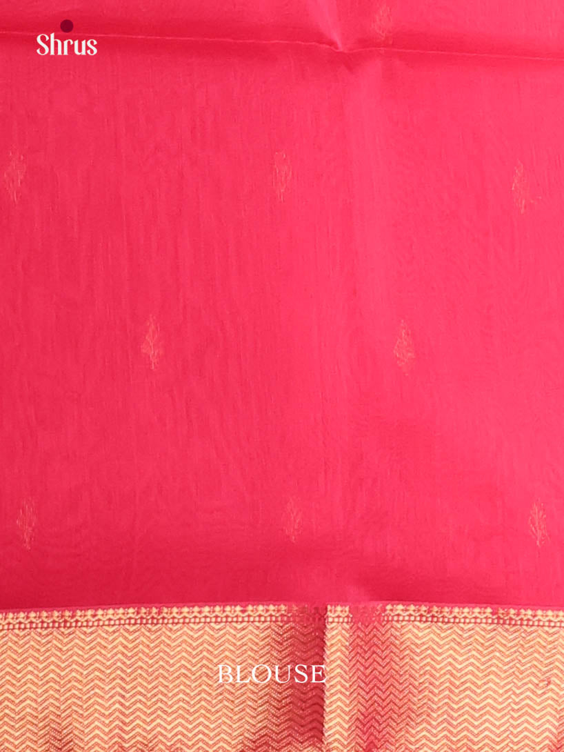 Pink(Single Tone) - Maheshwari silkcotton Saree