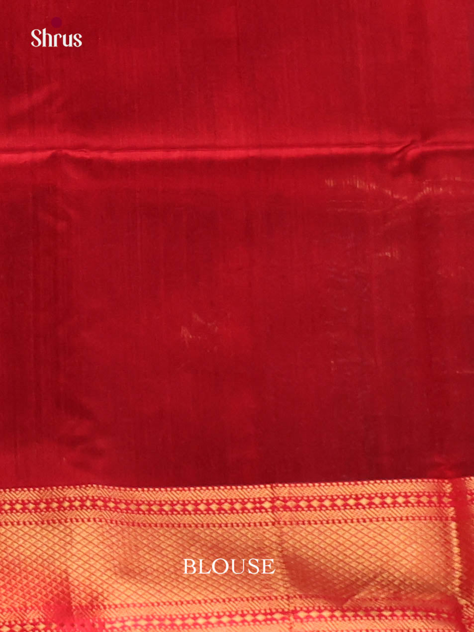 Peacock Blue & Red - Maheshwari silkcotton Saree - Shop on Shrus.com