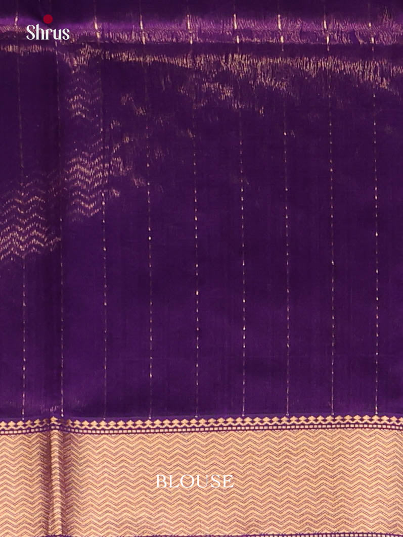 Purple & Violet - Maheshwari silkcotton Saree - Shop on Shrus.com