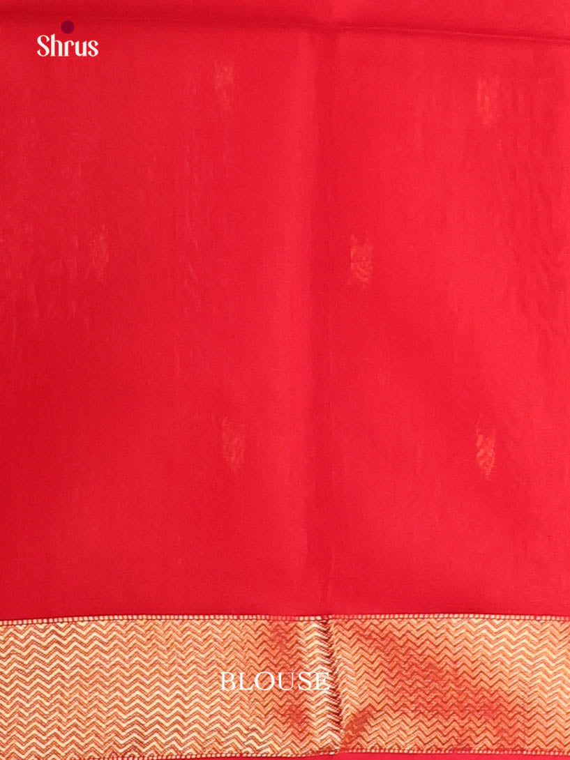 Red(Single tone) - Maheshwari silkcotton Saree