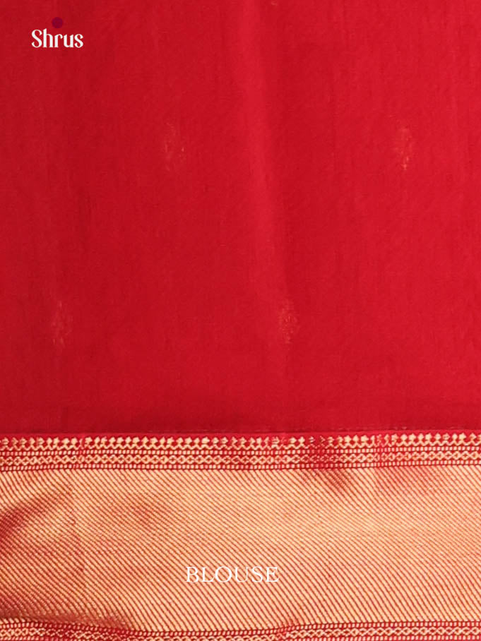 Black & Red - Maheshwari silkcotton Saree