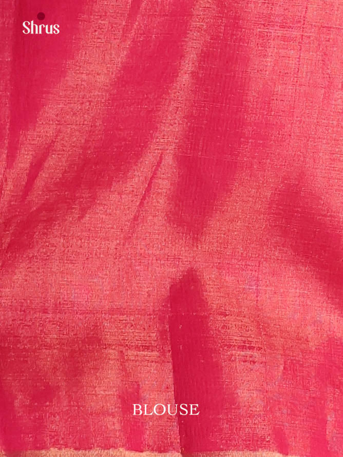 Reddish Pink (Single Tone) - Maheshwari silkcotton Saree