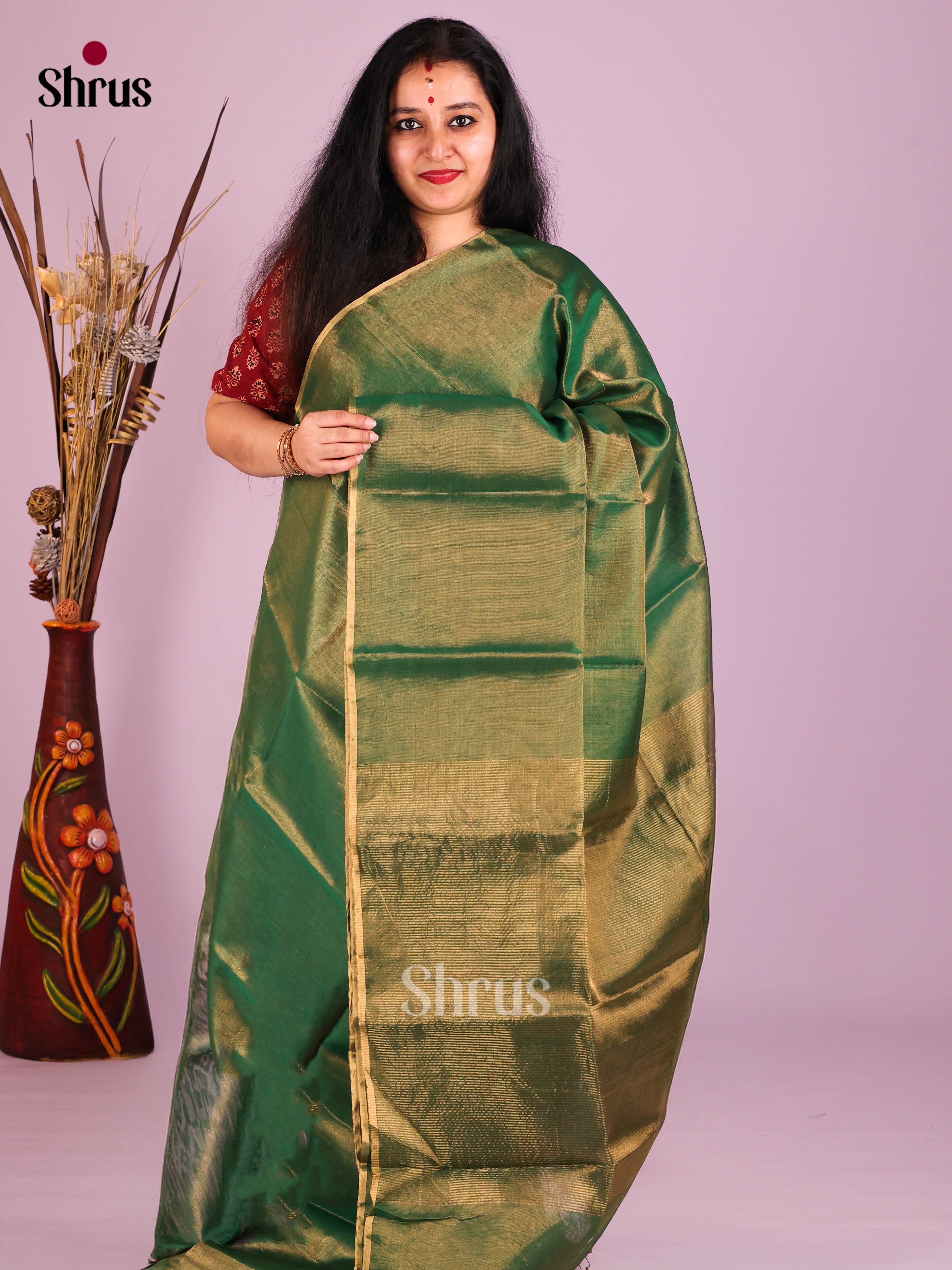 DIS16442 - Maheshwari silkcotton Saree - Shop on Shrus.com