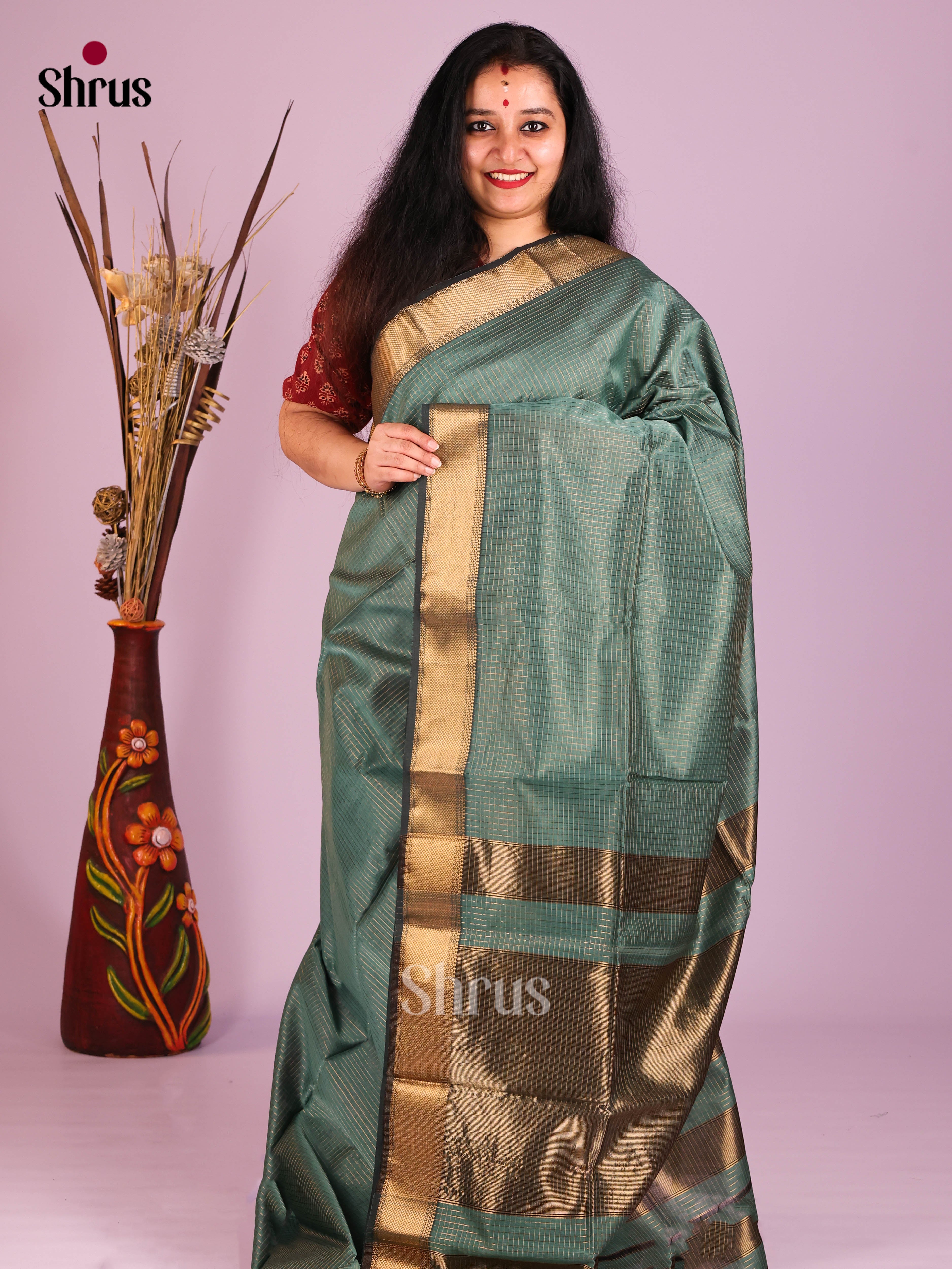DIS16458 - Maheshwari silkcotton Saree - Shop on Shrus.com