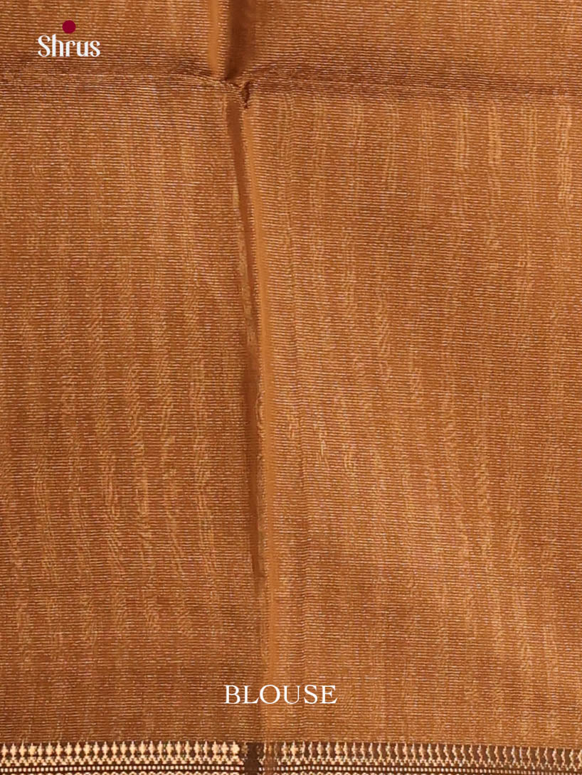 Brown(Single Tone) - Maheshwari silkcotton Saree